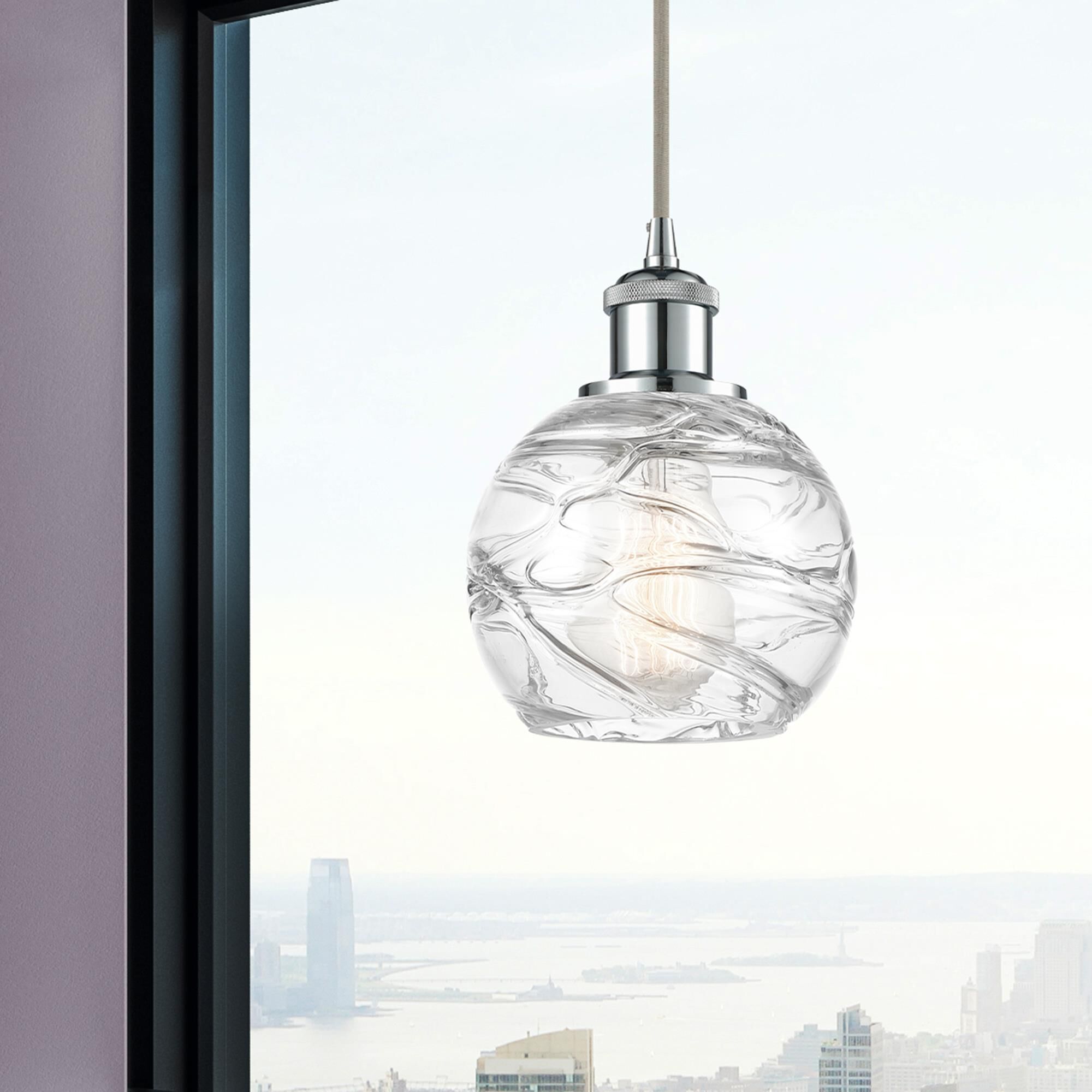 Bruno Marashlian Athens Deco Swirl 6 Inch Mini Pendant by Innovations Lighting