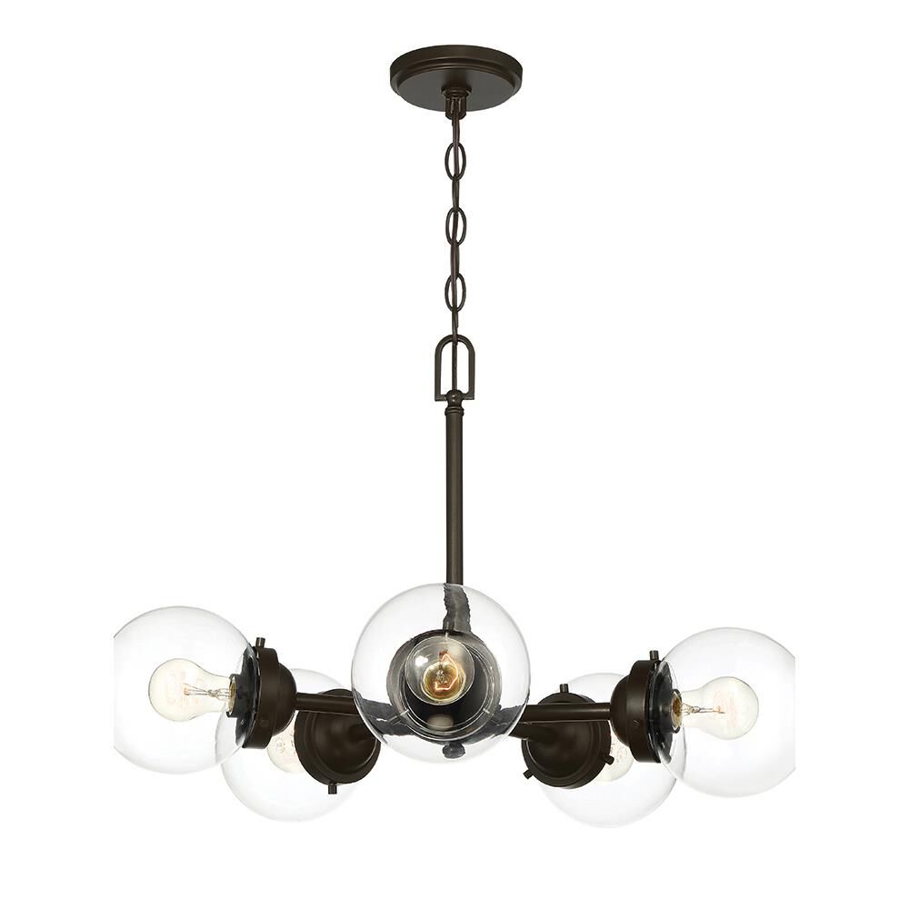 Knoll 26 Inch 5 Light Chandelier by Designers Fountain