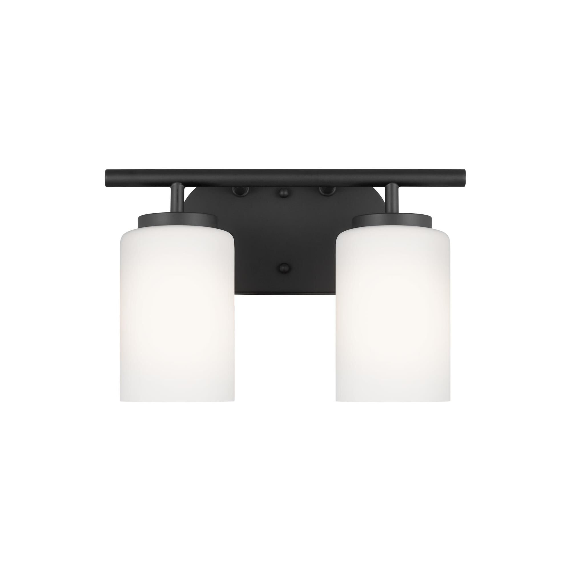 Shown in Midnight Black finish and Cased Opal Etched glass