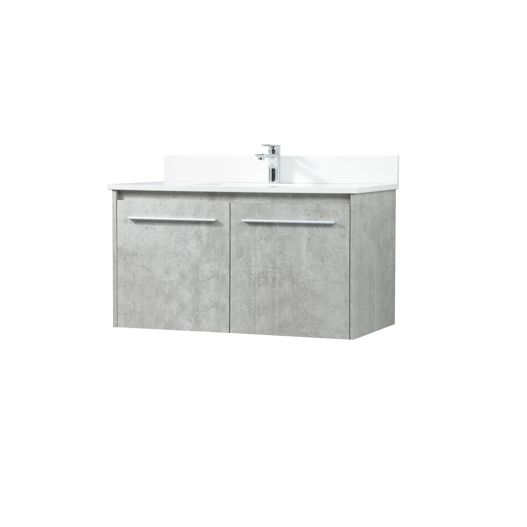 Shown in Concrete Grey finish