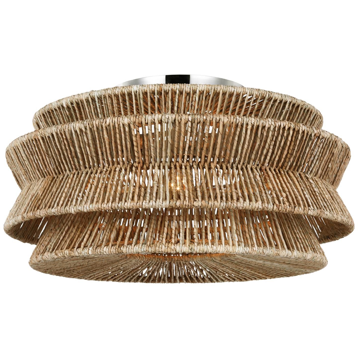 Chapman & Myers Antigua 30 Inch 3 Light LED Semi Flush Mount by Visual Comfort Signature Collection
