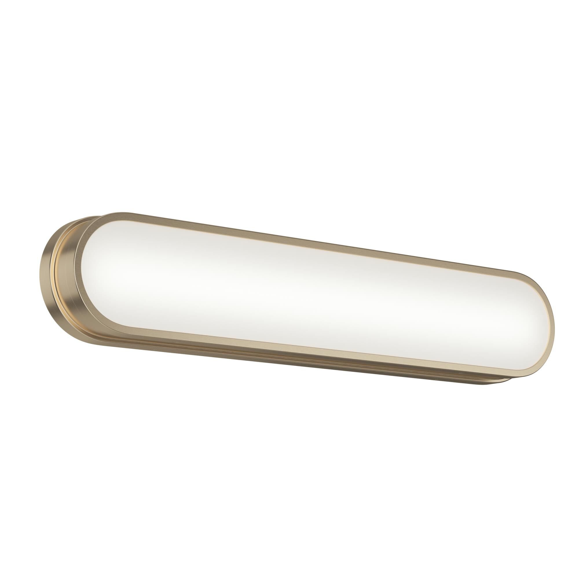Shown in Champagne Bronze finish and White glass