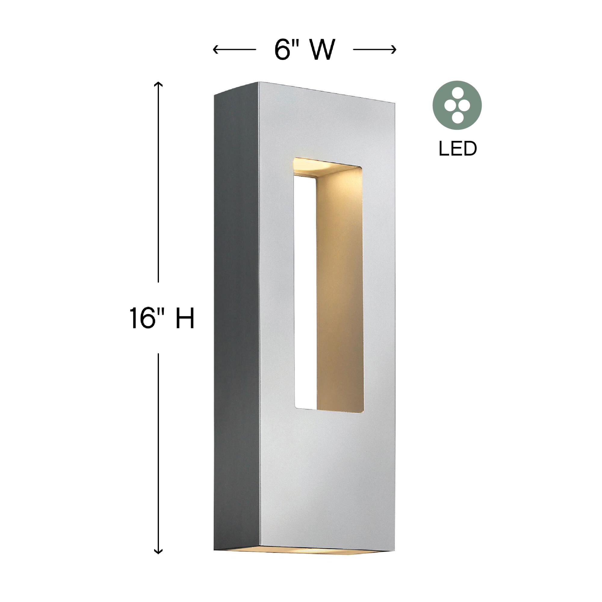 Shown in Titanium finish and Etched Lens glass