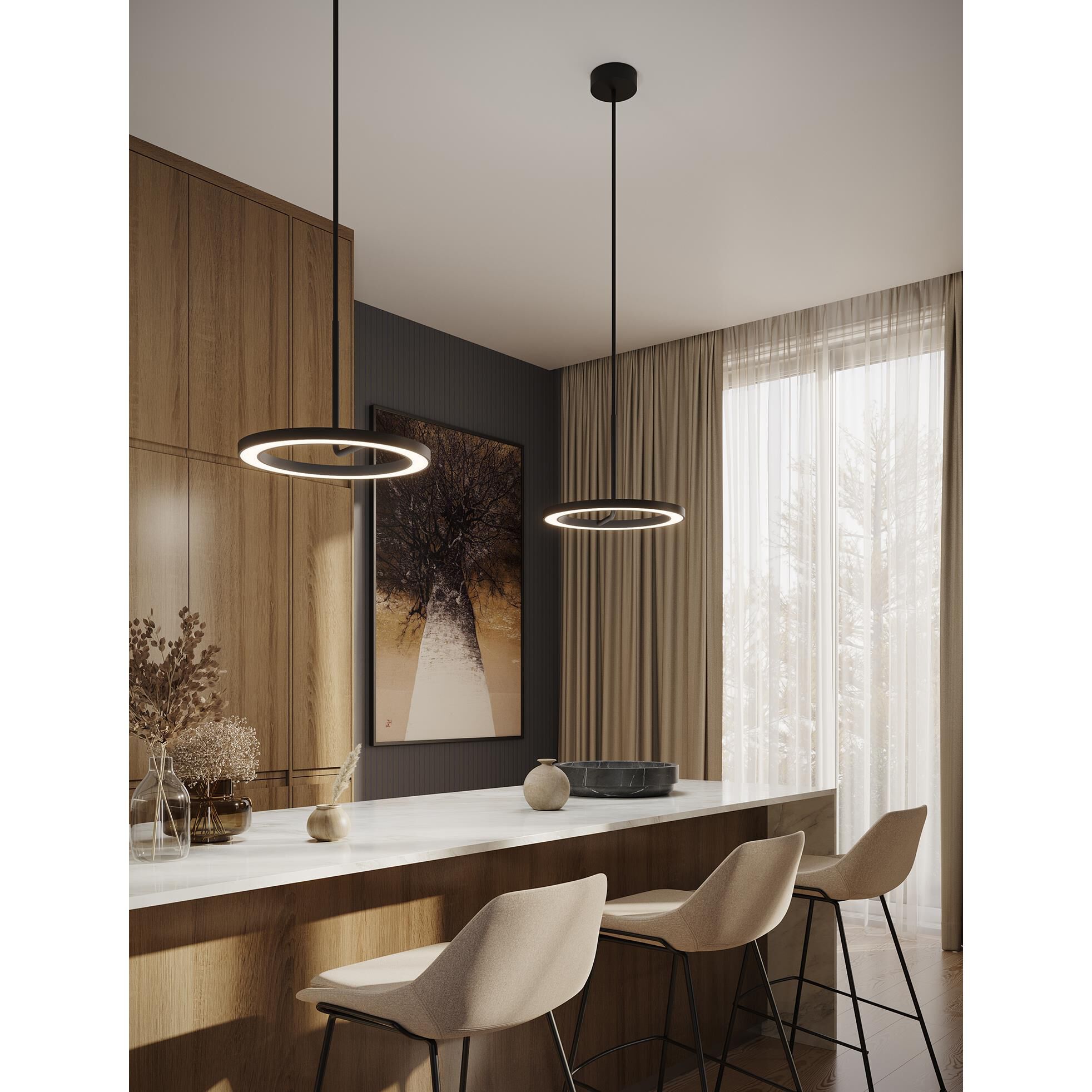 Shown in Black finish and White glass