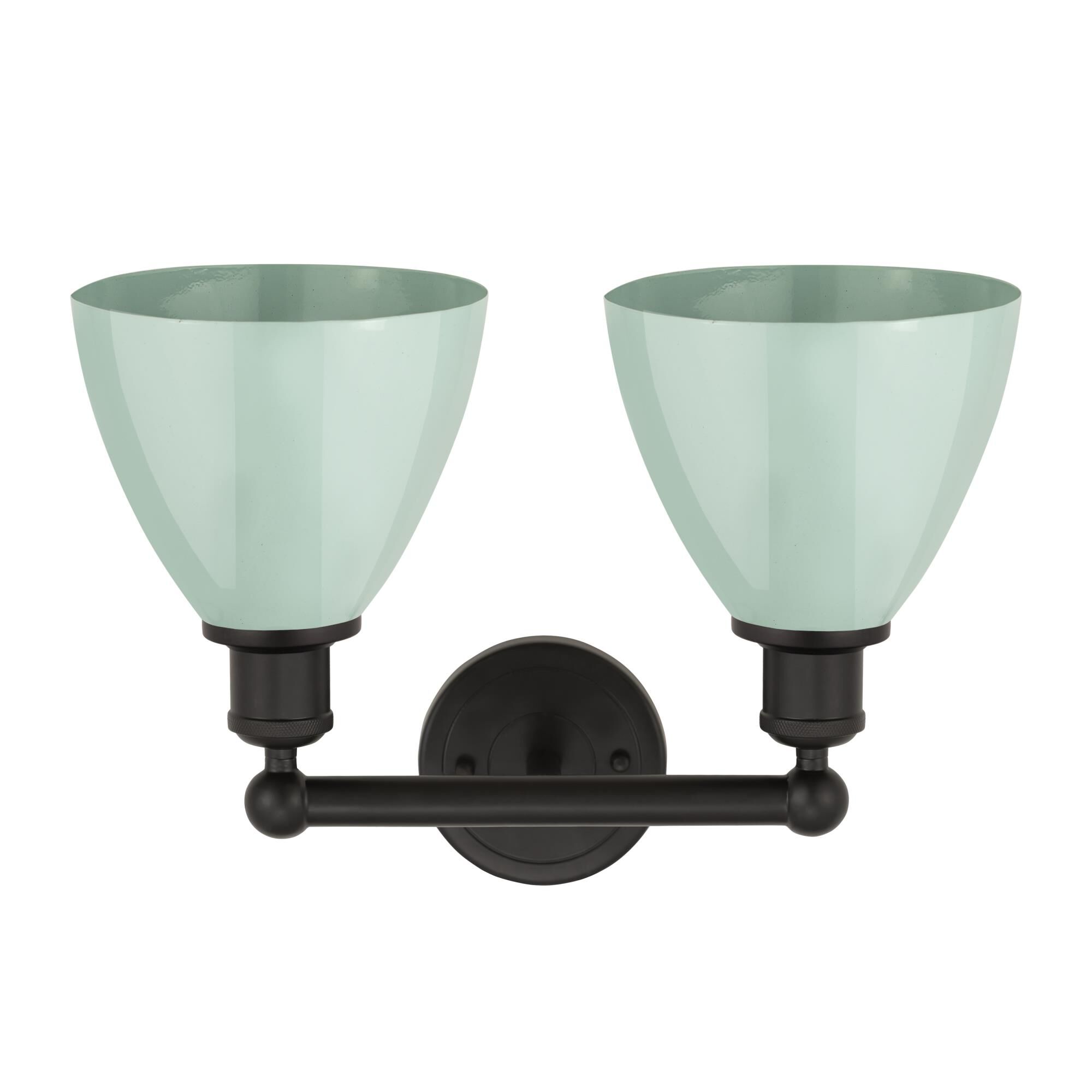 Shown in Oil Rubbed Bronze and Seafoam finish and Seafoam Metal shade