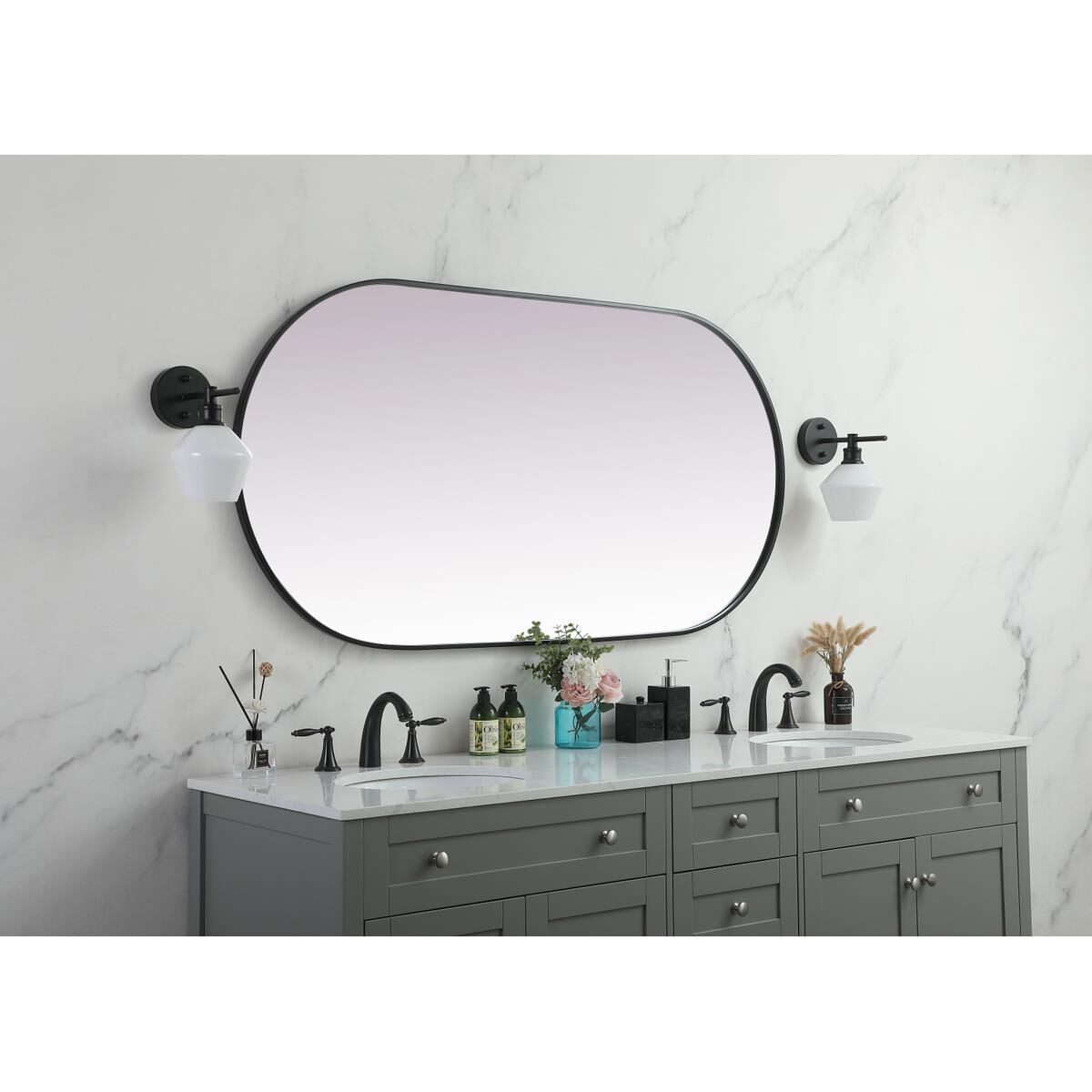 Asha 60 Inch Decorative Mirror by Elegant Decor