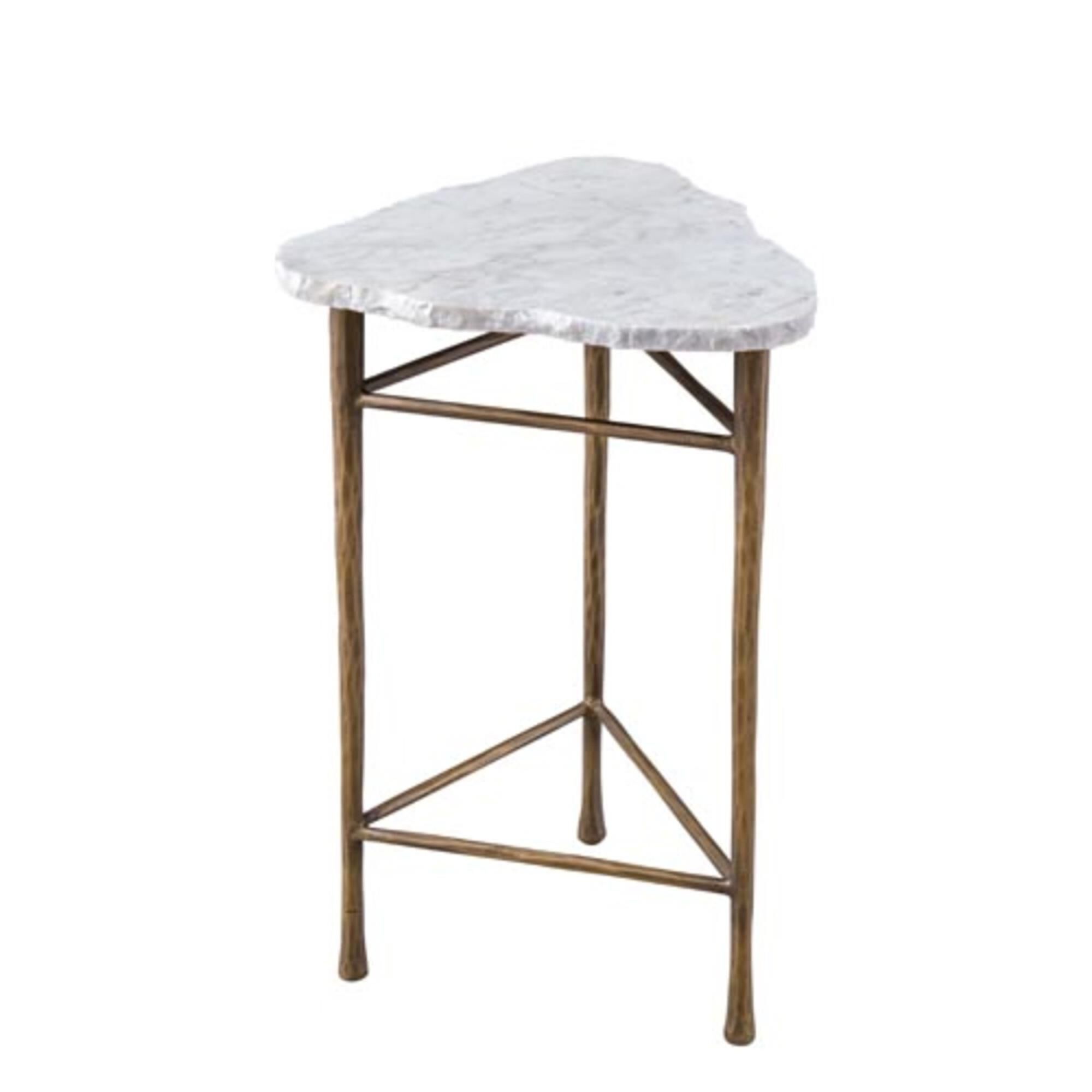 Shown in Brass and White finish