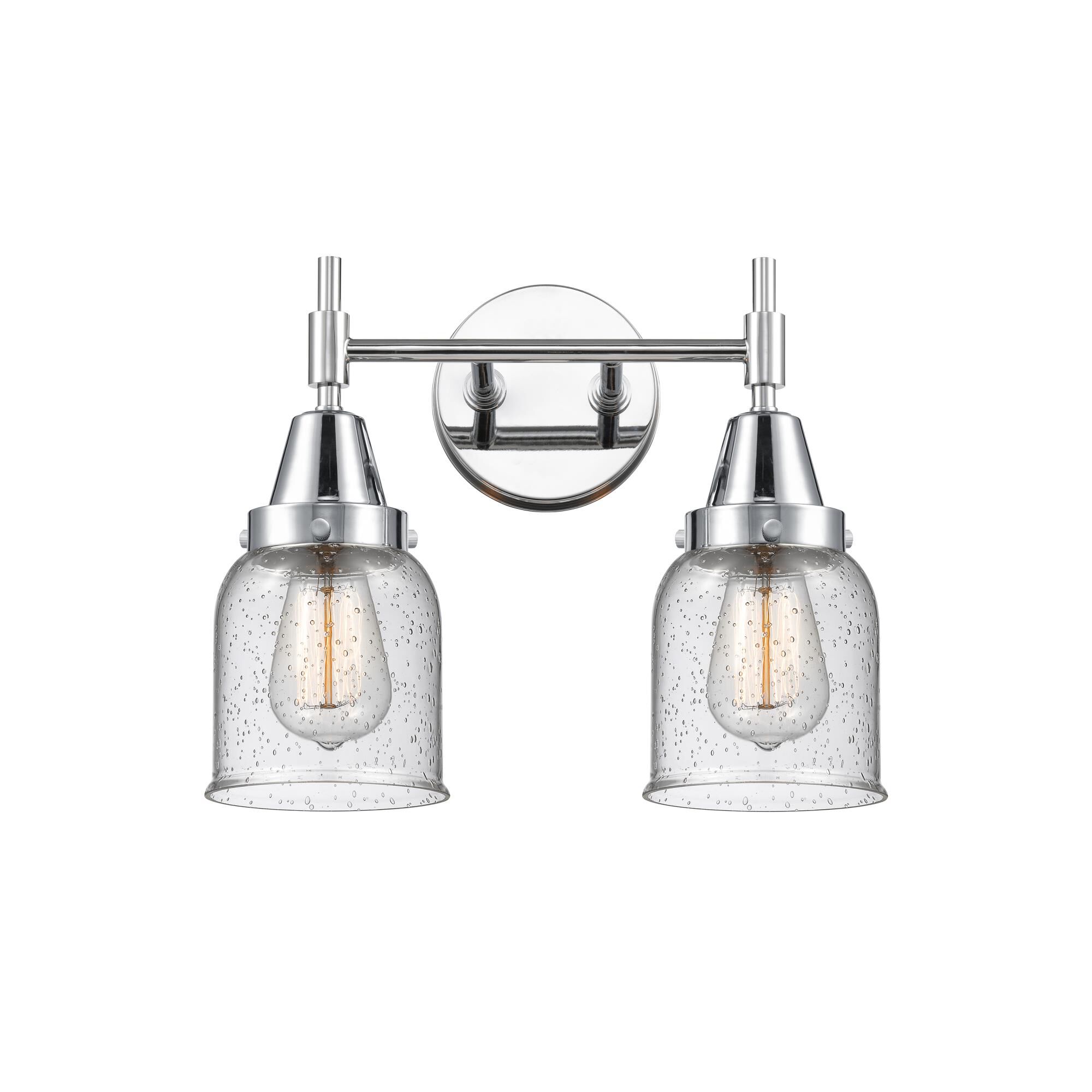 Shown in Polished Chrome finish and Seedy Large Cone glass