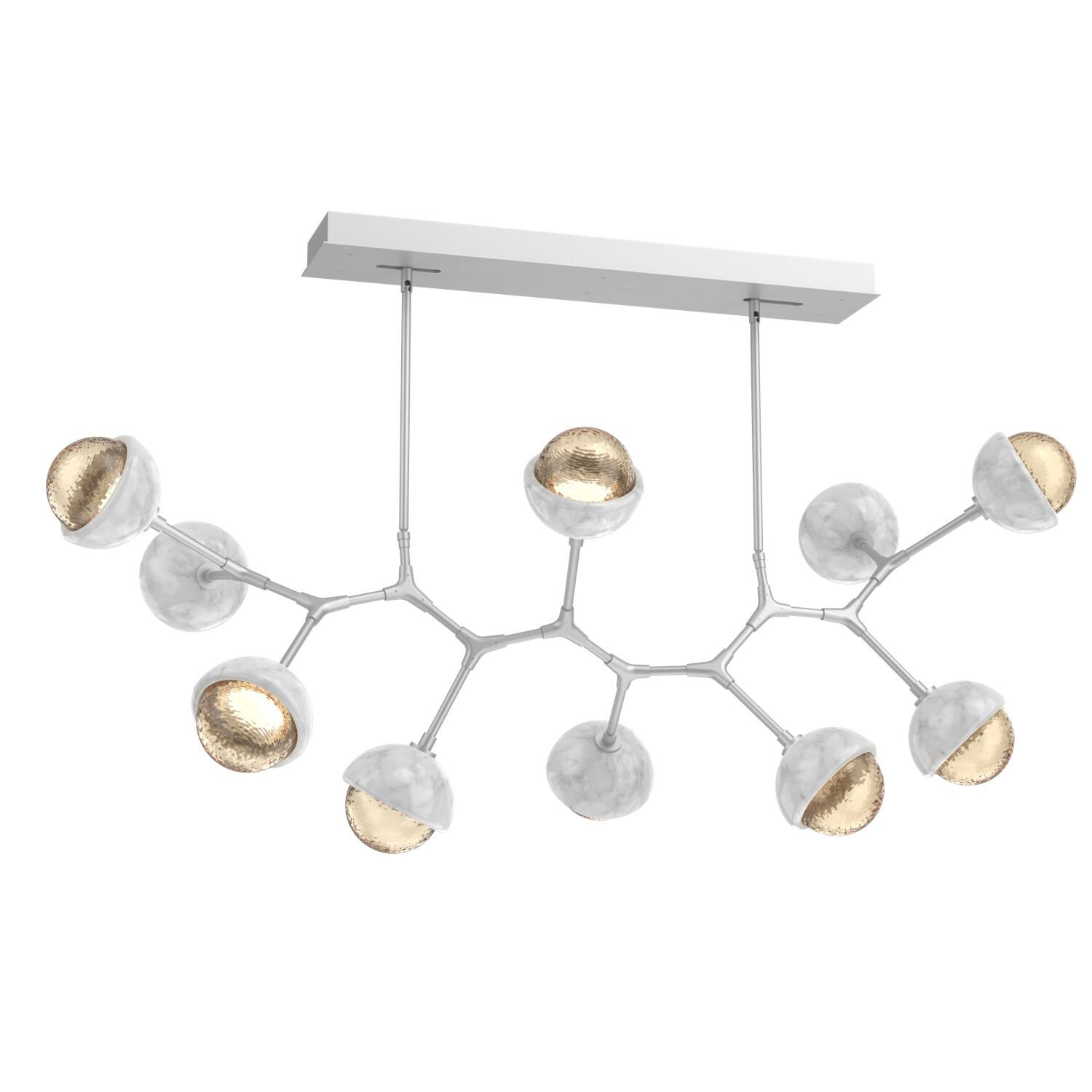 Levi Wilson Cabochon 56 Inch Linear Suspension Light by Hammerton Studio