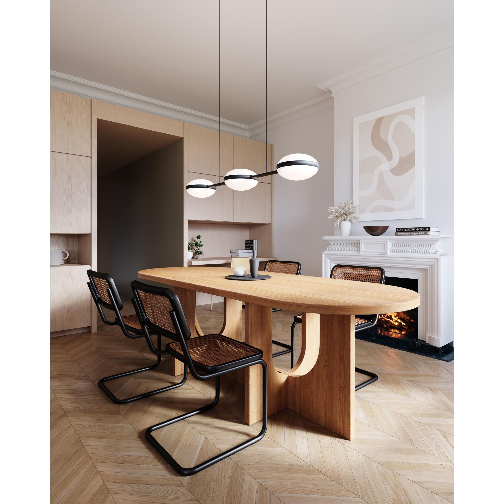 Pillows 48 Inch 6 Light LED Linear Suspension Light by SONNEMAN