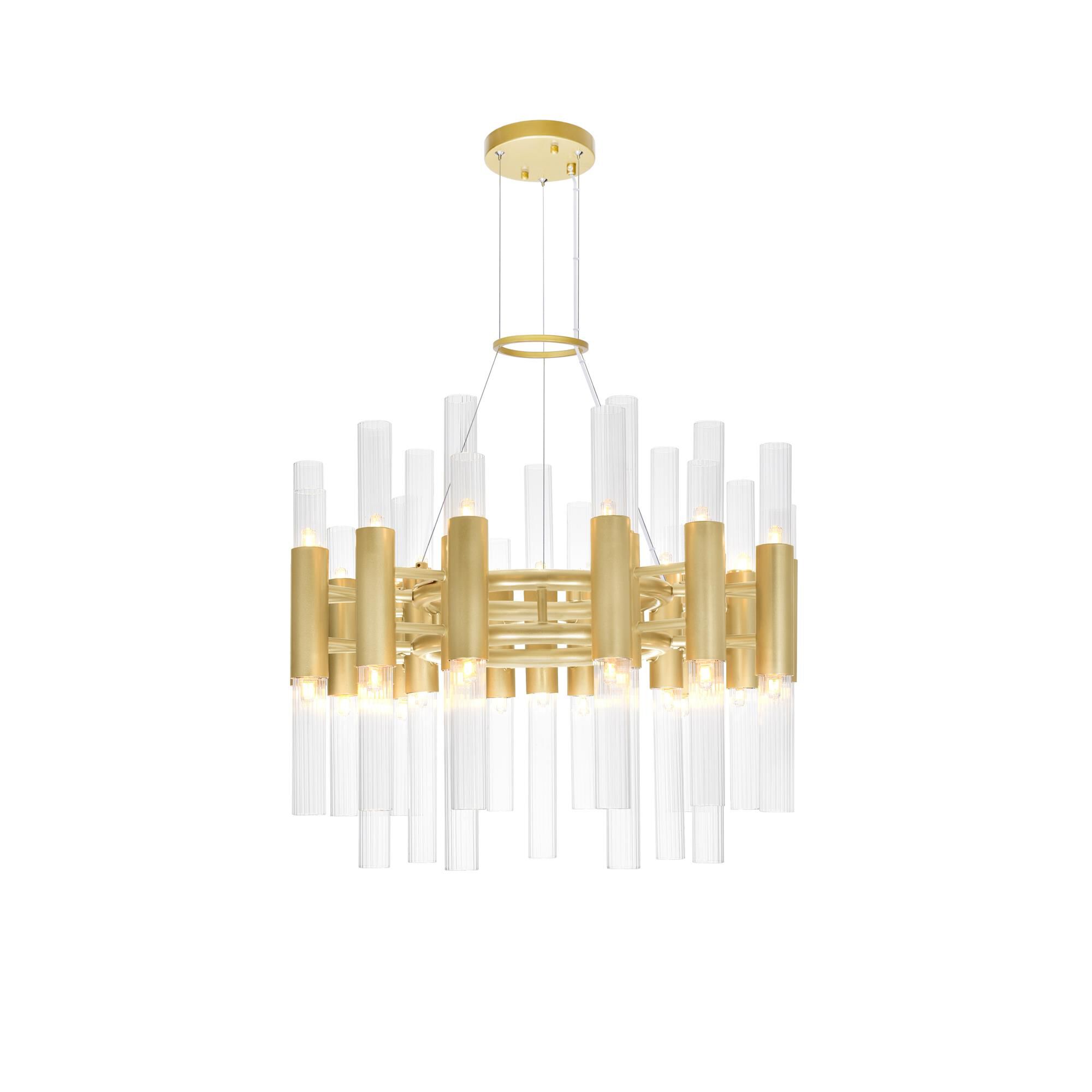 Orgue 20 Inch 42 Light LED Mini Chandelier by CWI Lighting