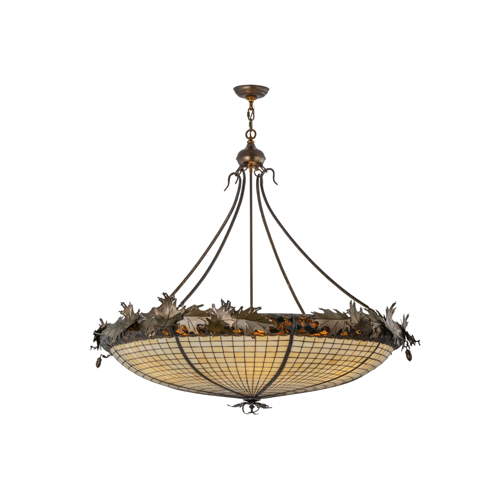 Greenbriar Oak 46 Inch Large Pendant by Meyda Lighting