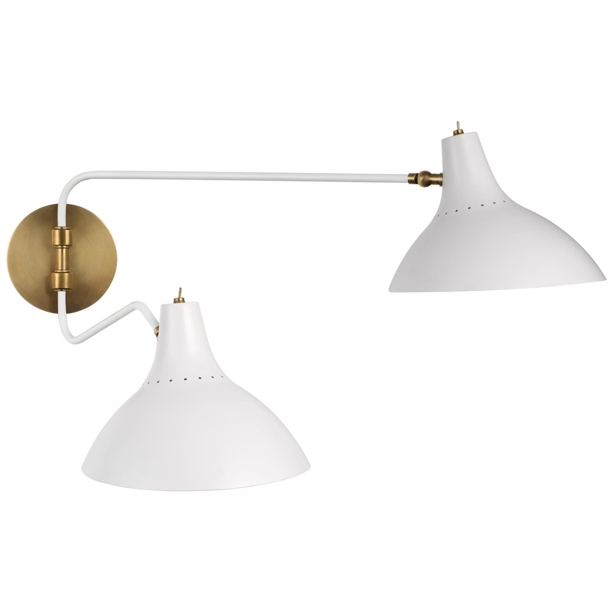 Shown in White finish and White shade