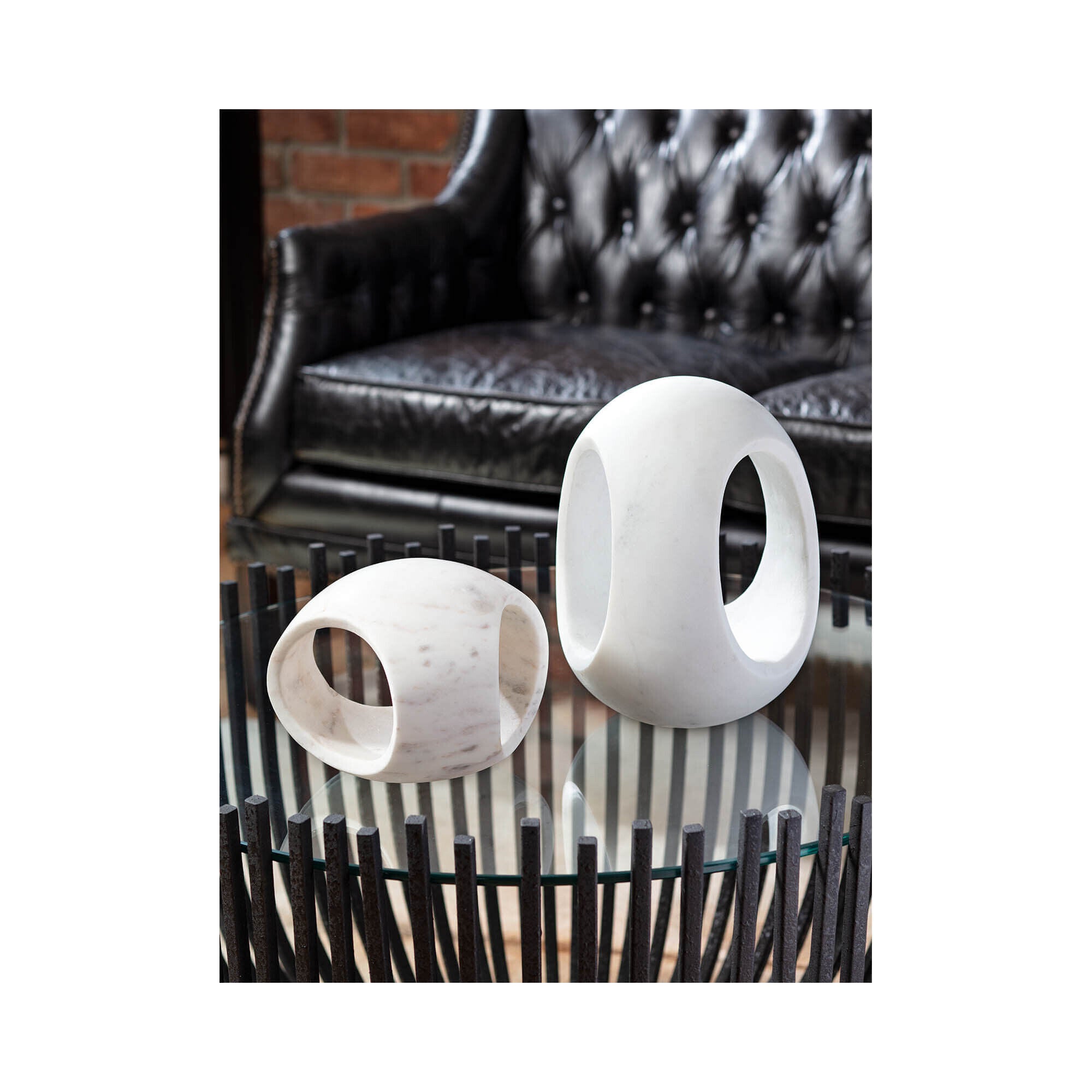 Shown in Blackened Iron finish