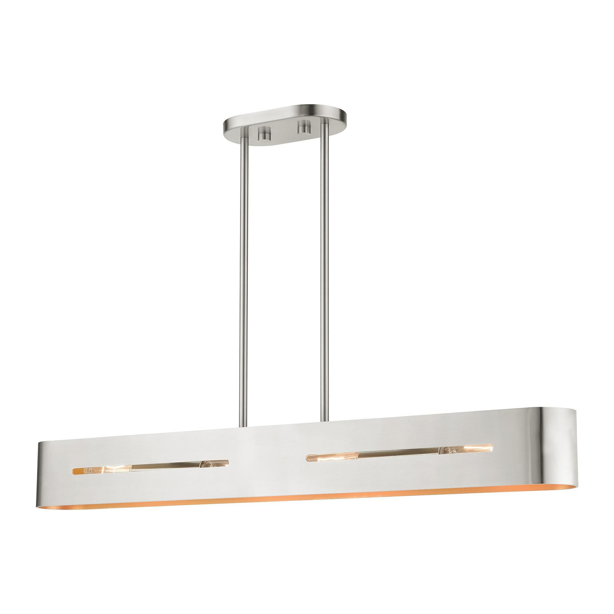 Ravena 35 Inch 4 Light Linear Suspension Light by Livex Lighting