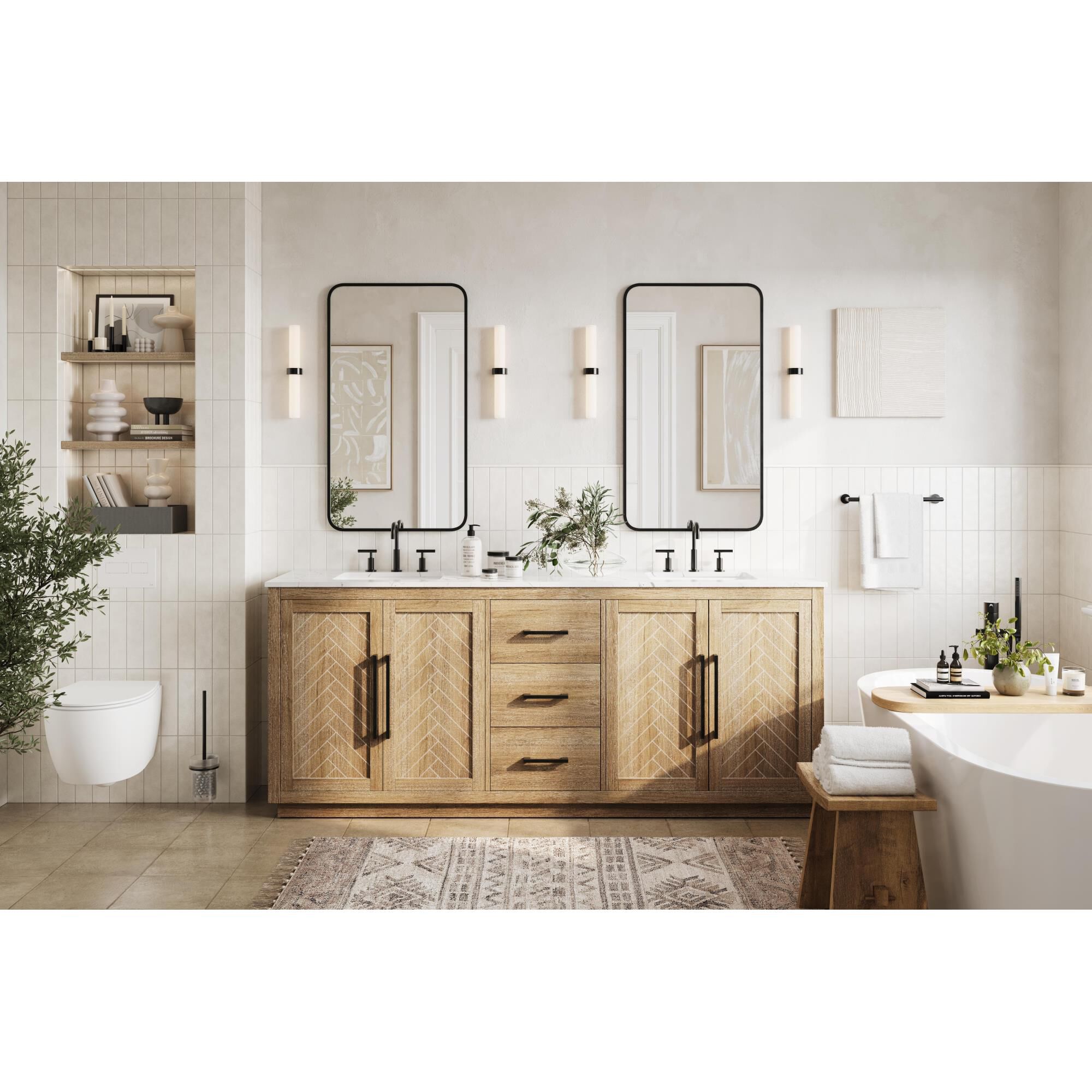 Chase 84 Inch Bath Vanity by Elegant Dcor