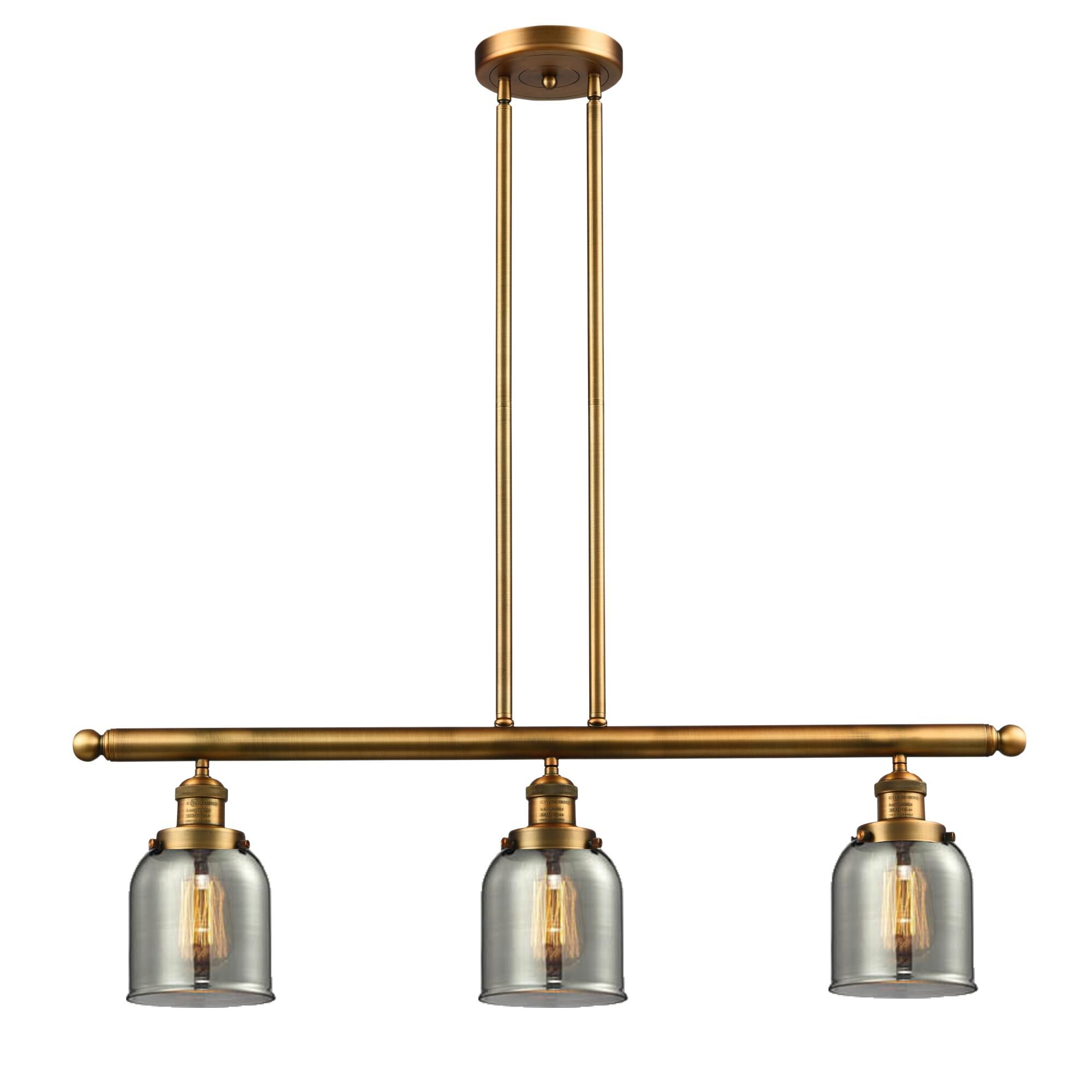 Bruno Marashlian Small Bell 36 Inch 3 Light Linear Suspension Light by Innovations Lighting