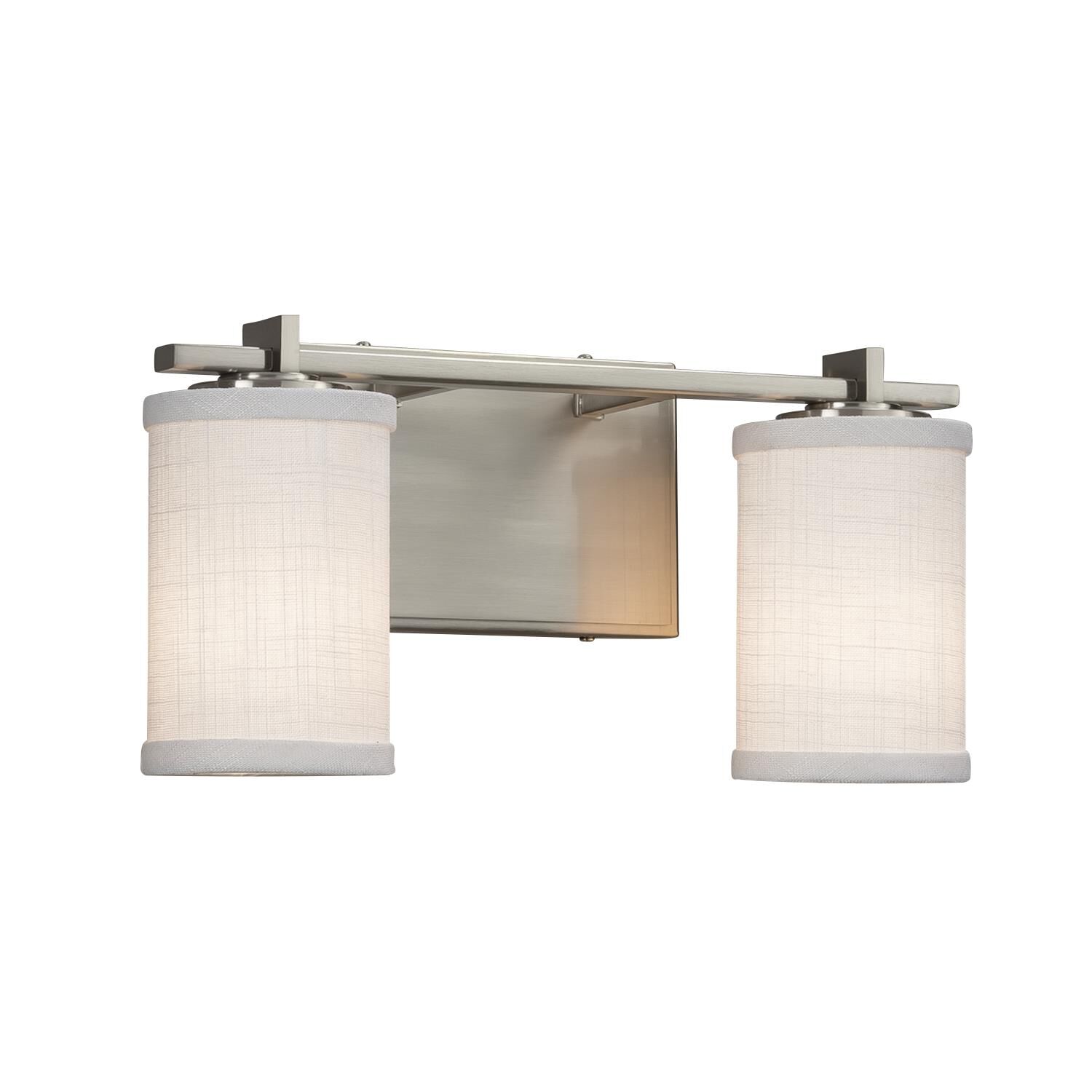 Textile 14 Inch 2 Light Bath Vanity Light by Justice Design Group