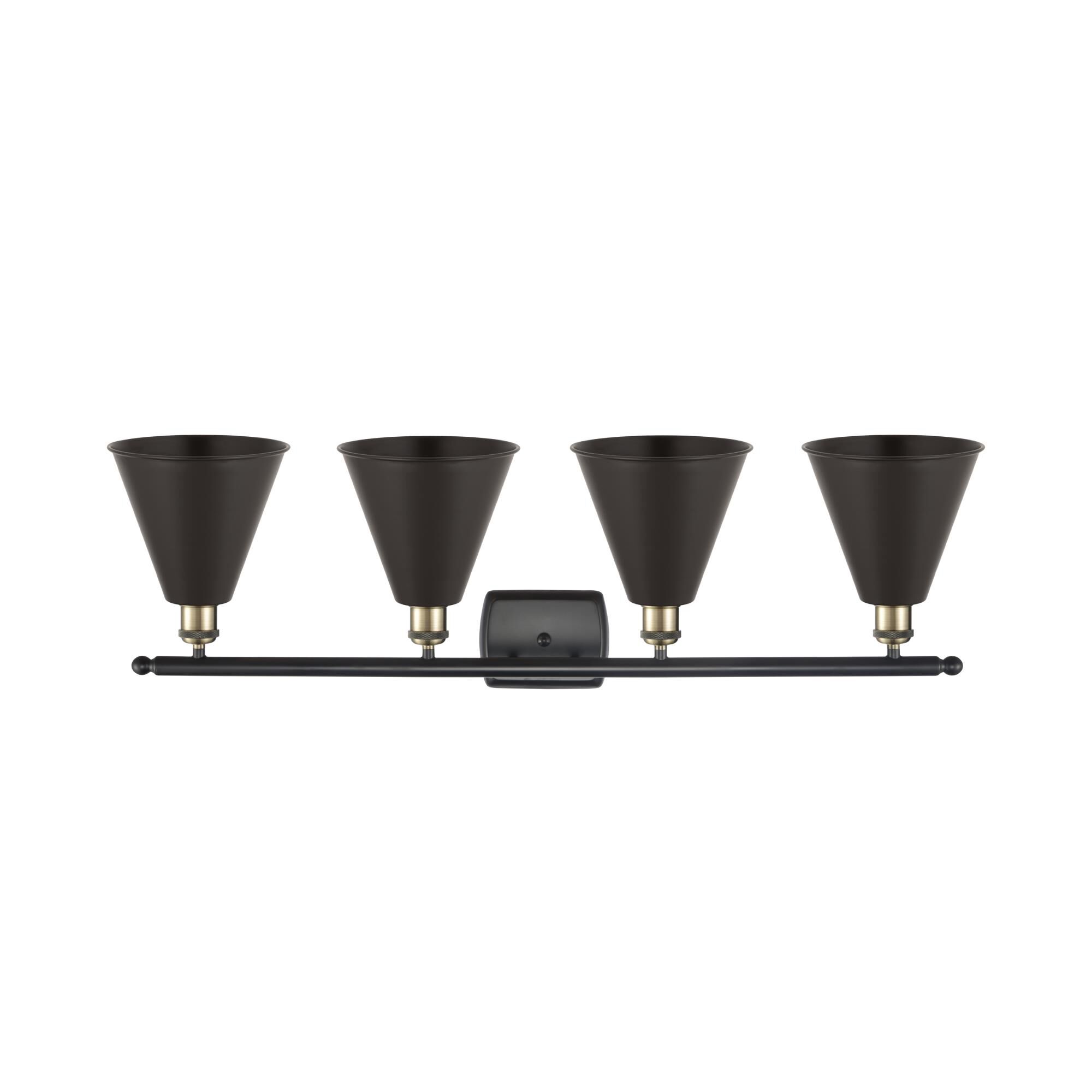 Bruno Marashlian Ballston Cone 38 Inch 4 Light Bath Vanity Light by Innovations Lighting