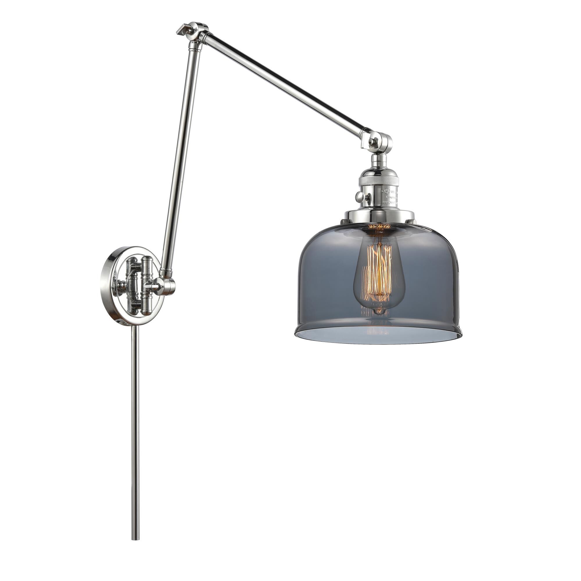 Bruno Marashlian Large Bell Wall Swing Lamp by Innovations Lighting