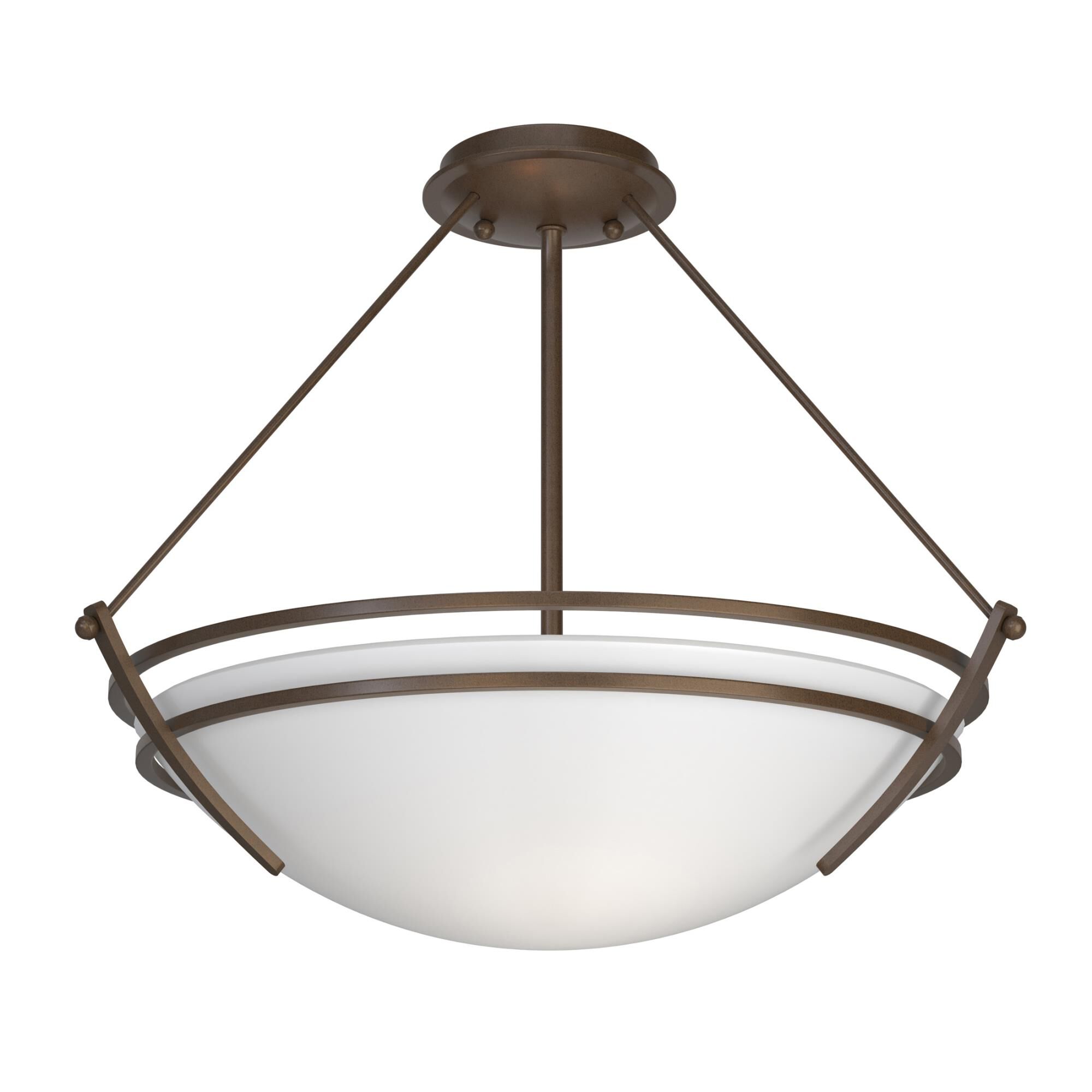 Presidio Tryne 18 Inch 3 Light Semi Flush Mount by Hubbardton Forge
