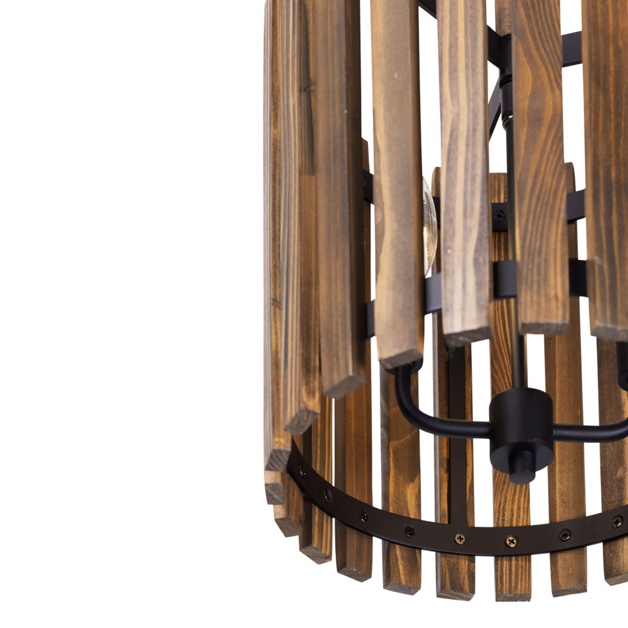 Shown in Matte Black/Medium Walnut finish