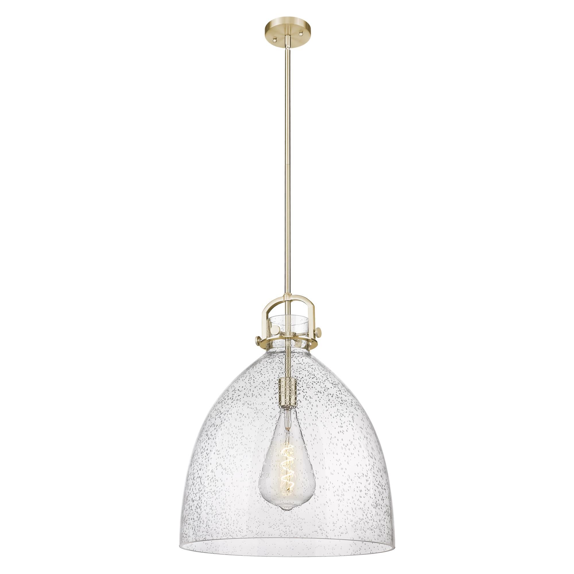 Shown in Champagne Bronze finish and Seedy shade