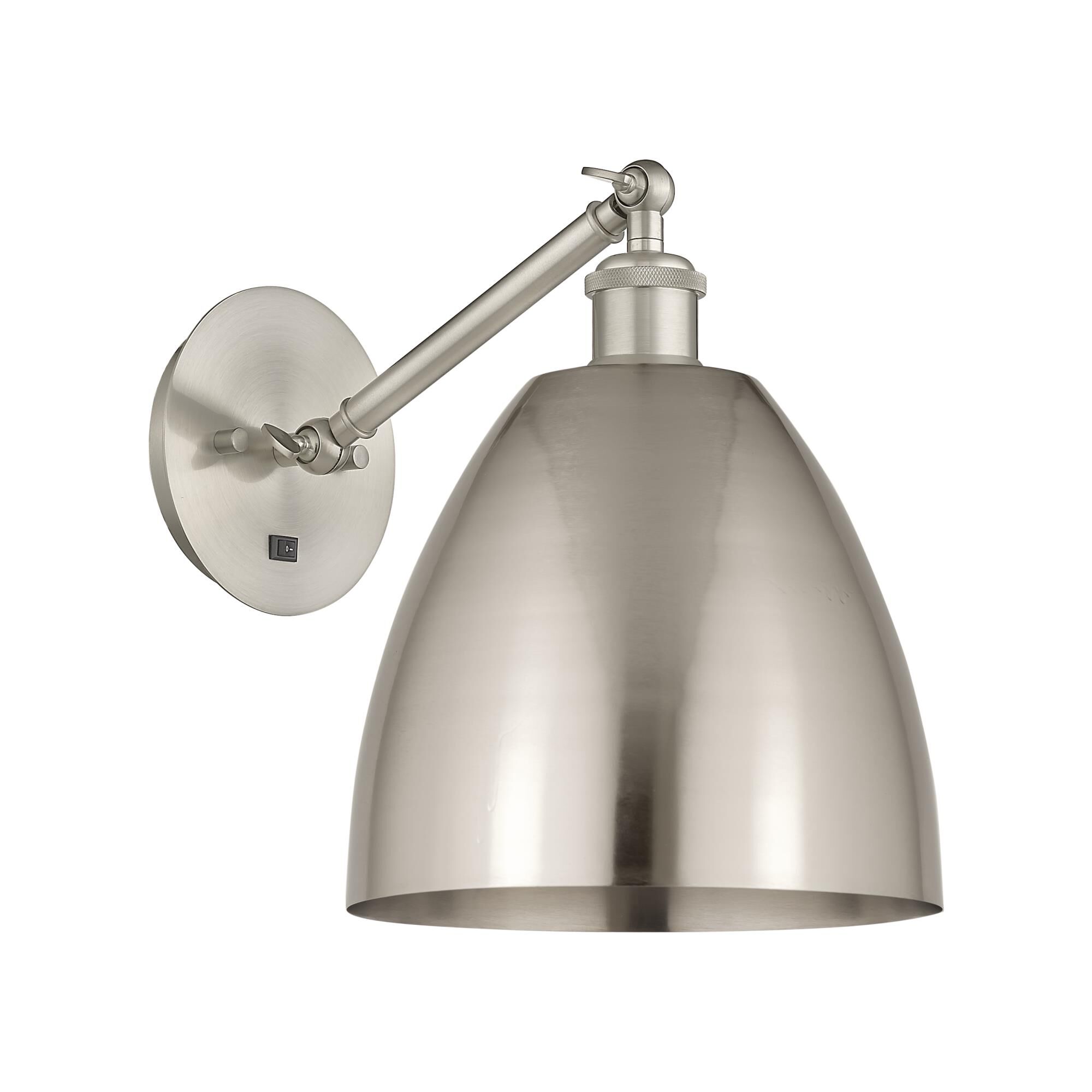 Shown in Satin Nickel finish and Satin Nickel Steel shade