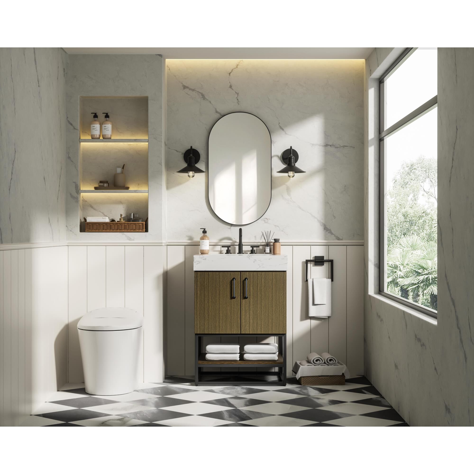 Shown in Chestnut Brown finish