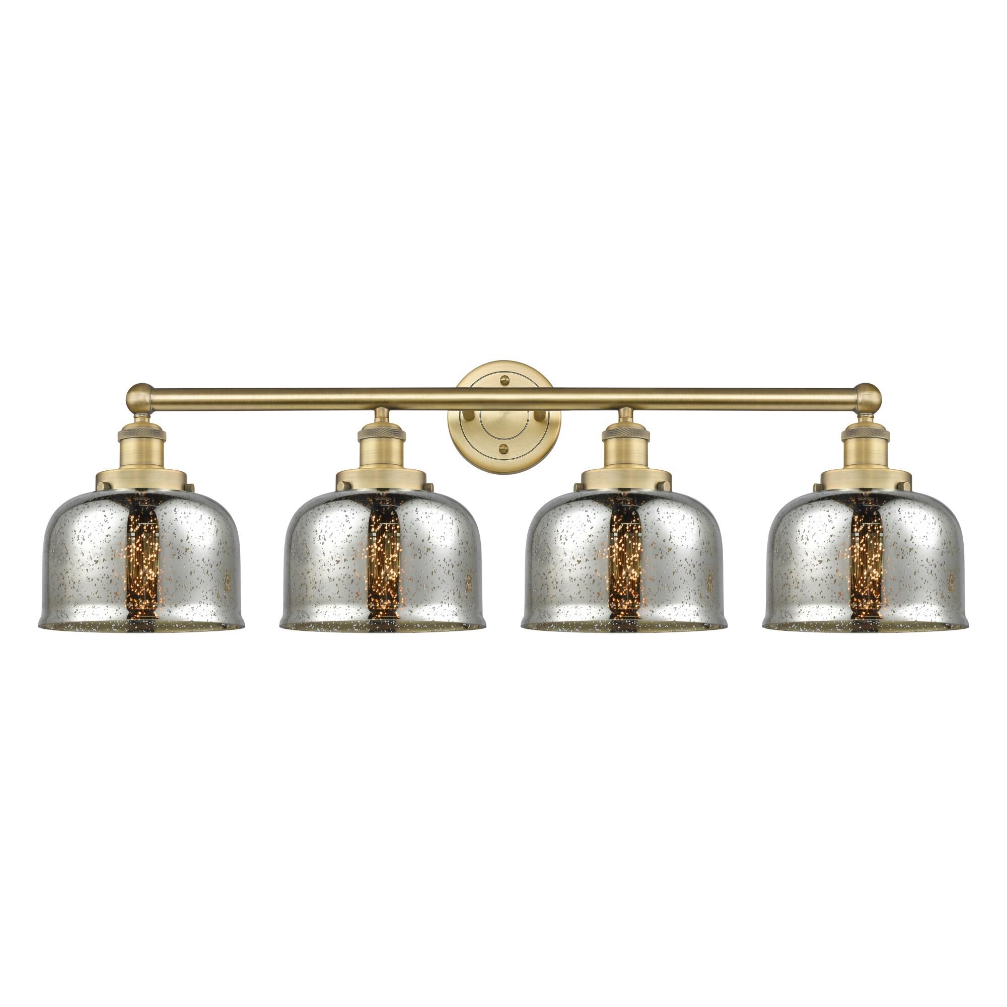 Shown in Brushed Brass finish and Silver Plated Mercury glass