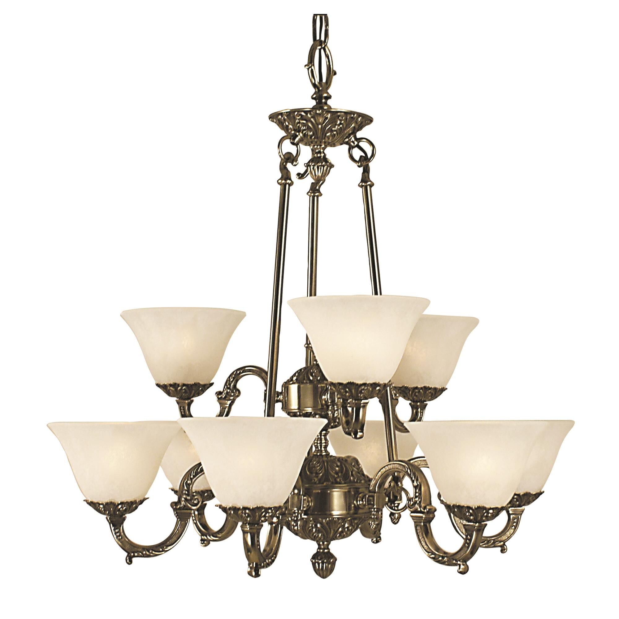Napoleonic 28 Inch 9 Light Chandelier by Framburg