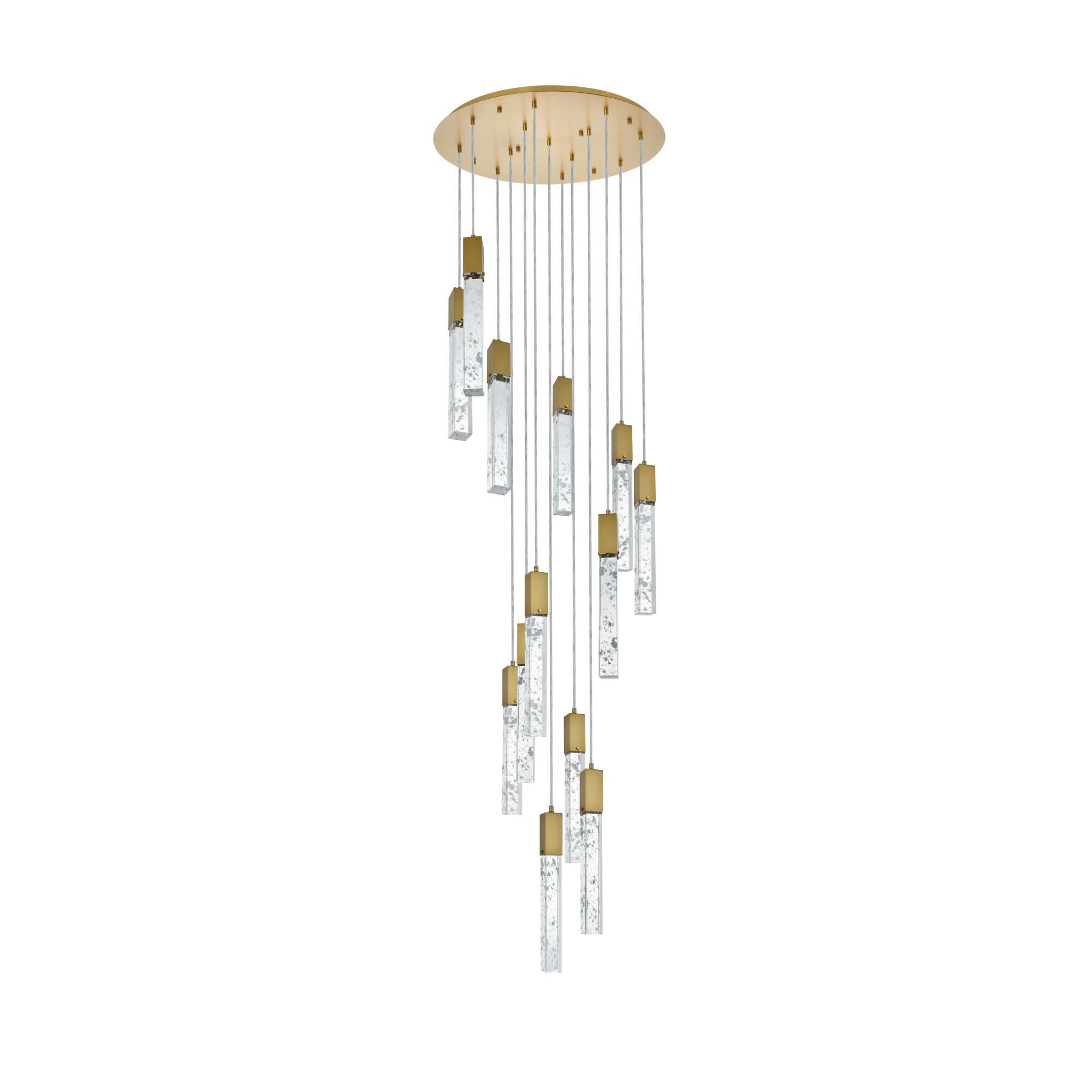 Aurora 30 Inch Multi Light Pendant by Elegant Lighting