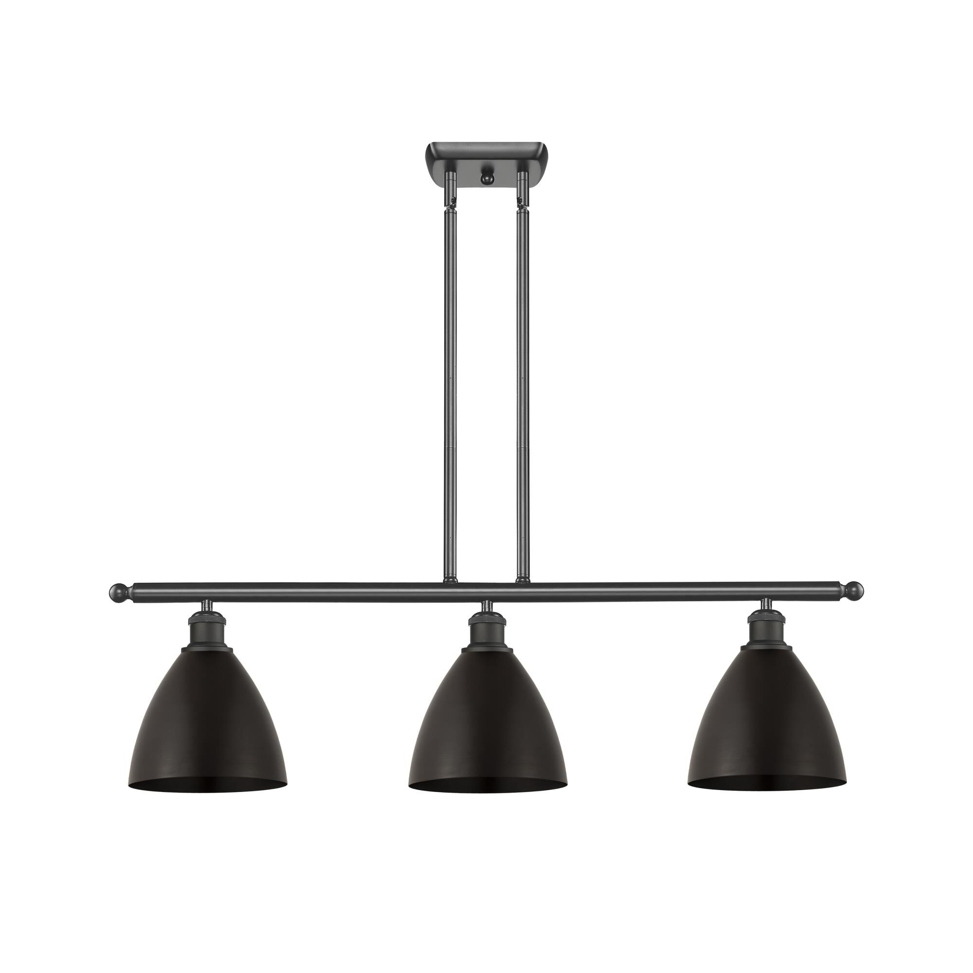 Shown in Oil Rubbed Bronze finish and Clear glass and Oil Rubbed Bronze Ballston Dome shade