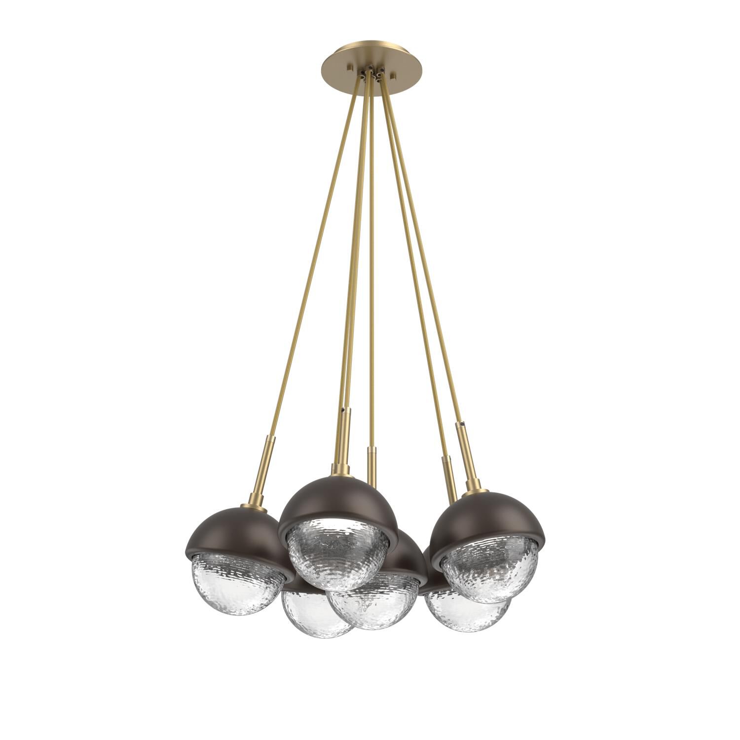 Levi Wilson Cabochon 19 Inch Multi Pendant Light by Hammerton Studio
