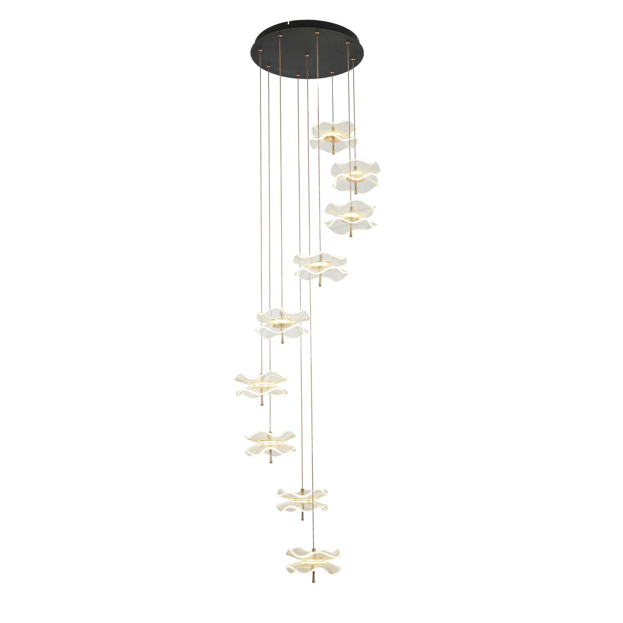Butterfly 21 Inch 9 Light LED Multi Light Pendant by Arnsberg