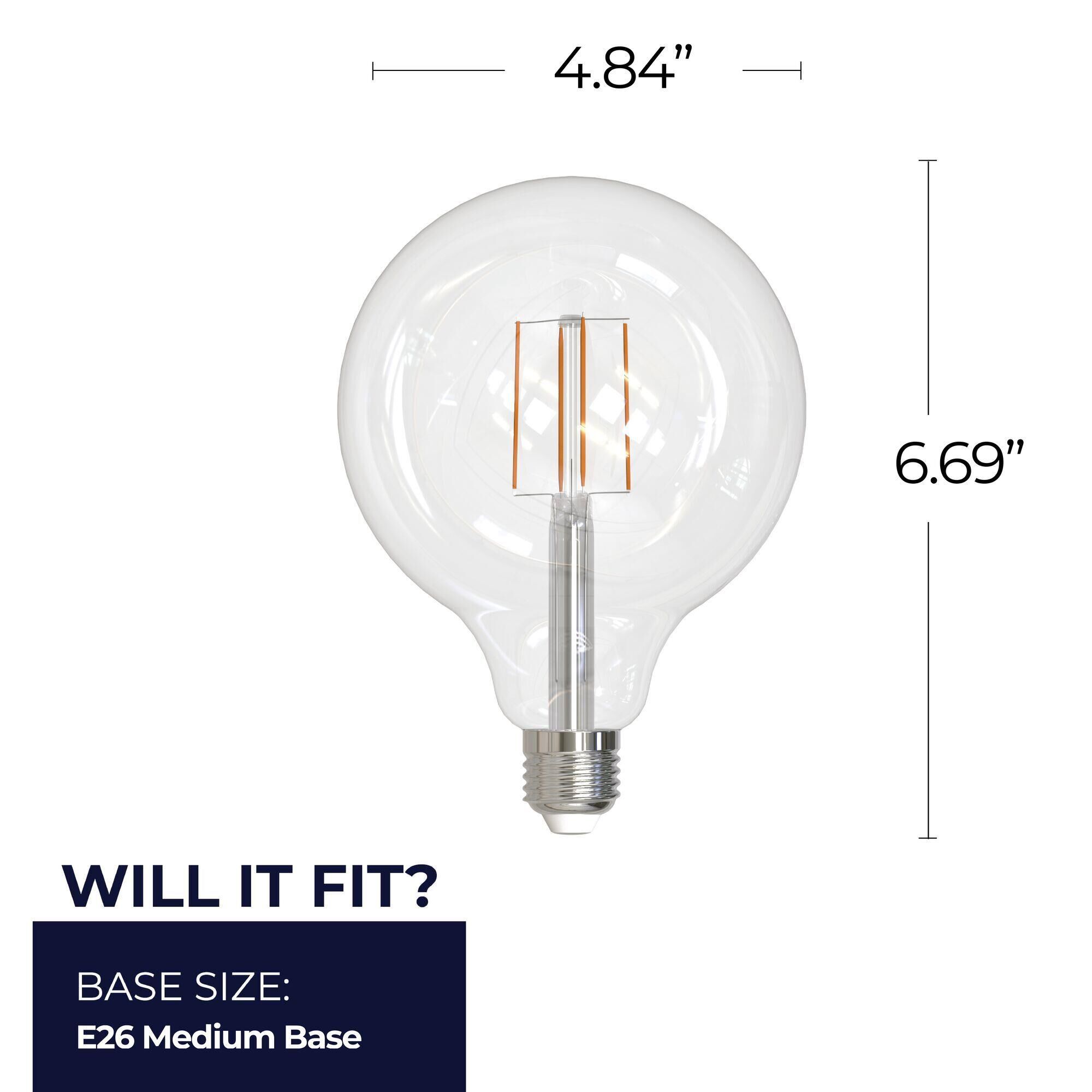 Clear G40 Base E26 4000K LED Light Bulb by Bulbrite