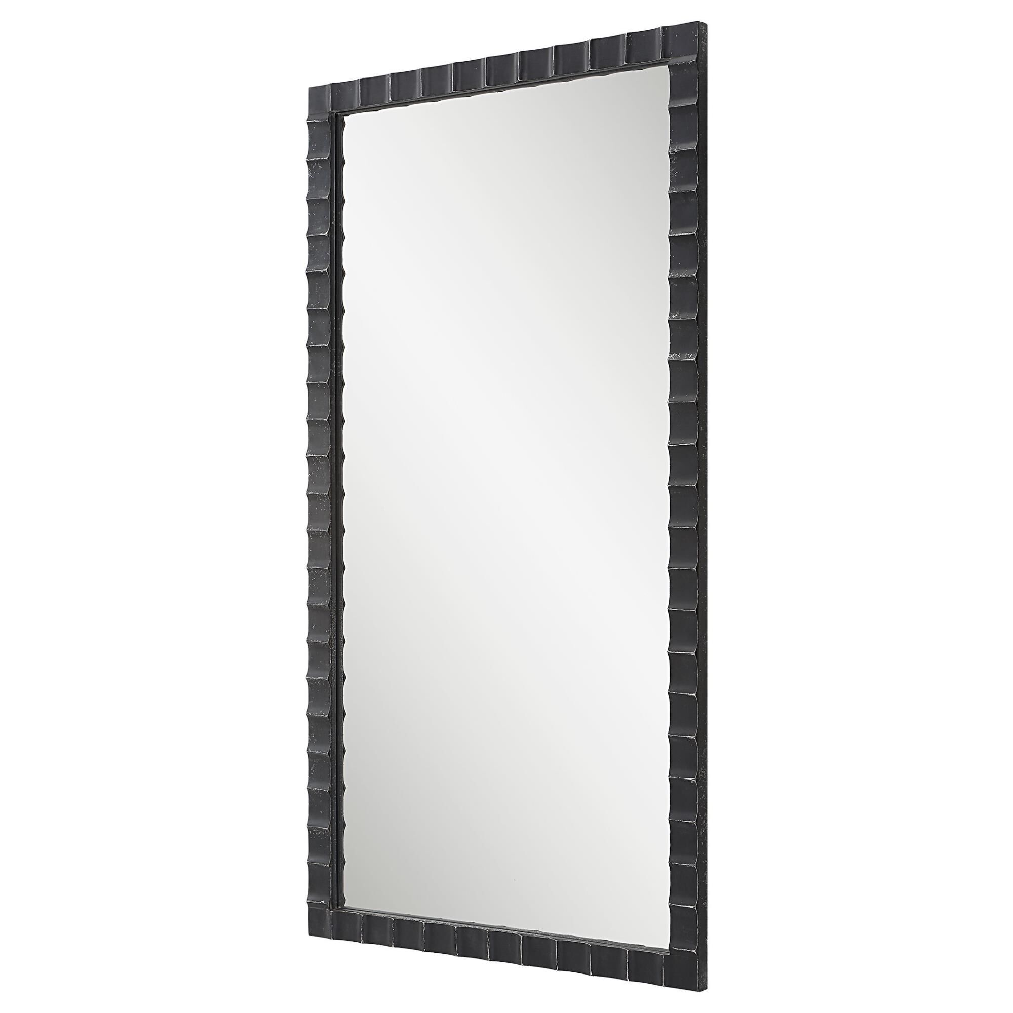 Uttermost Dandridge Black Industrial Mirror Decorative Mirrors by Uttermost