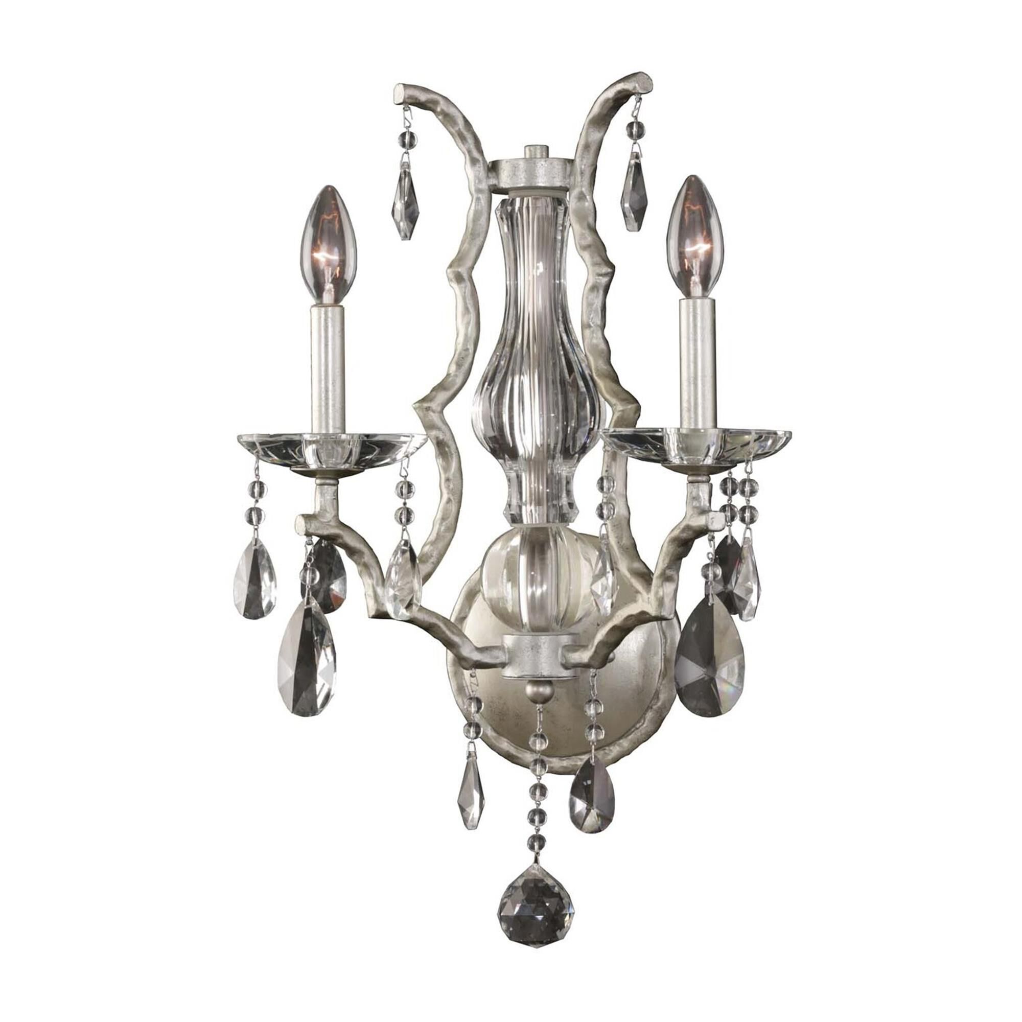 Shown in Sliver Dollar finish and Firenze Clear crystal