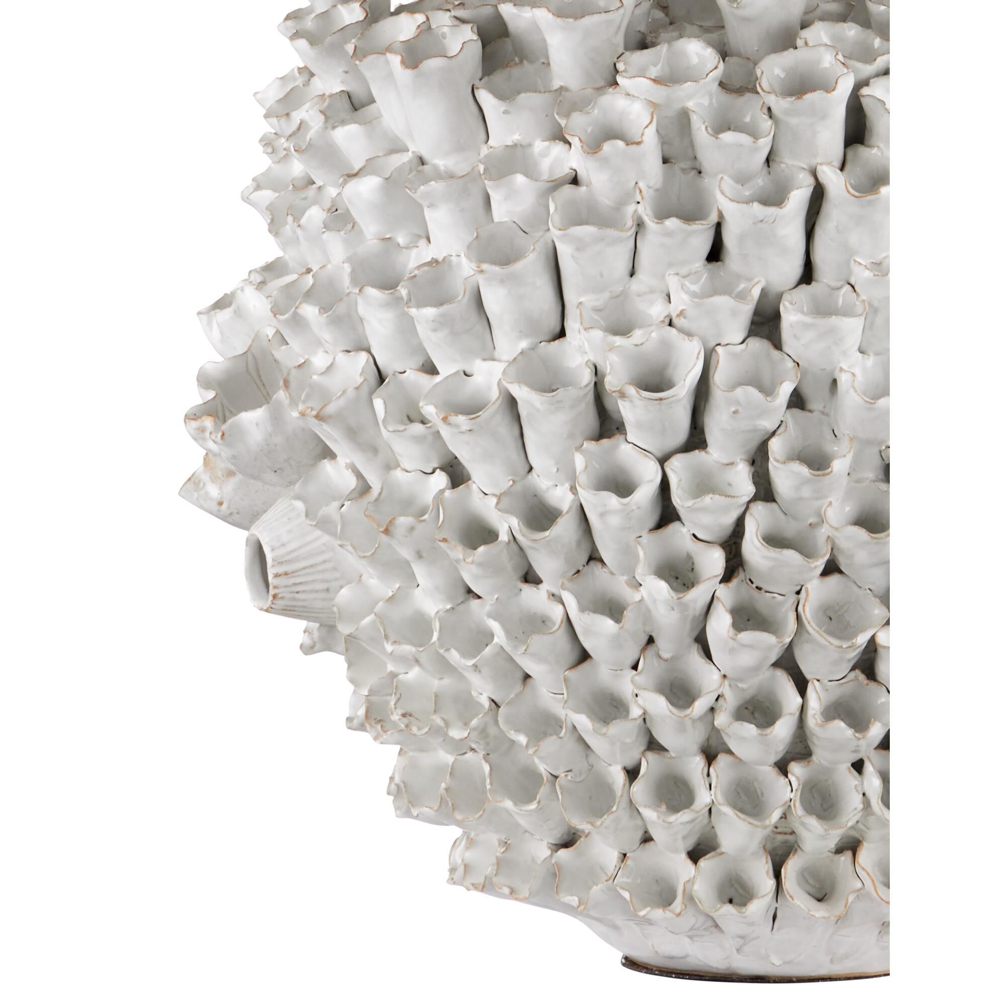 Shown in White finish and White Linen shade