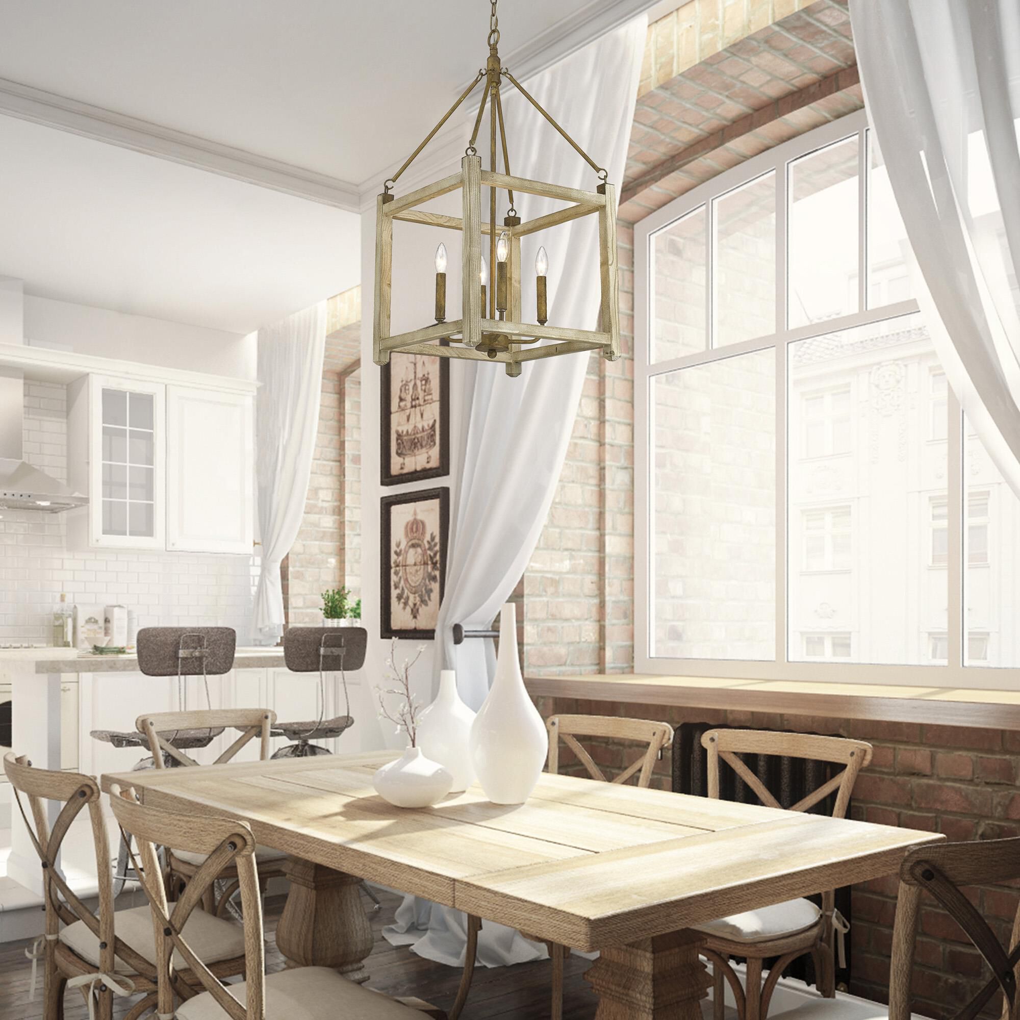 Orville 16 Inch Cage Pendant by Golden Lighting