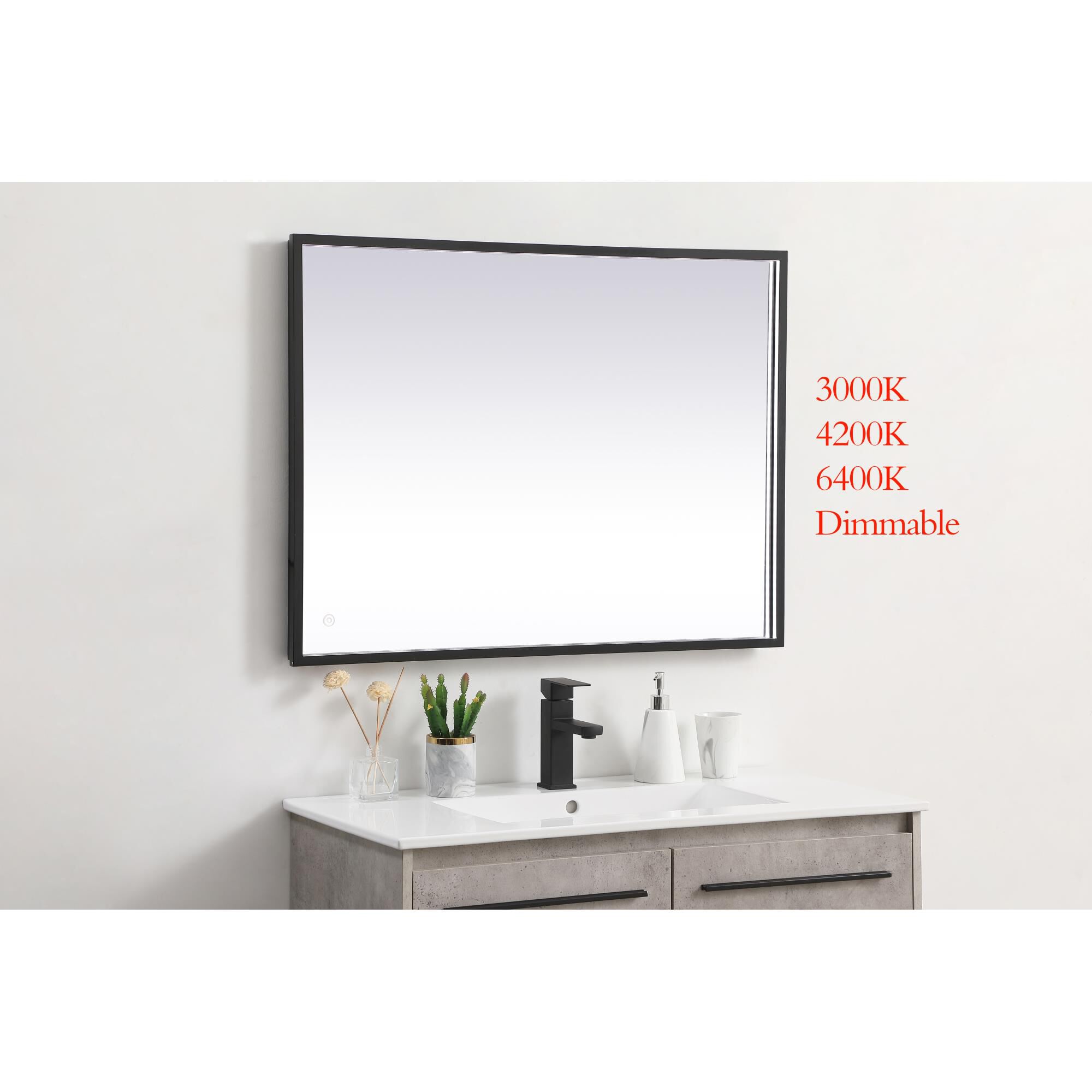 Pier LED Lighted Mirror by Elegant Decor