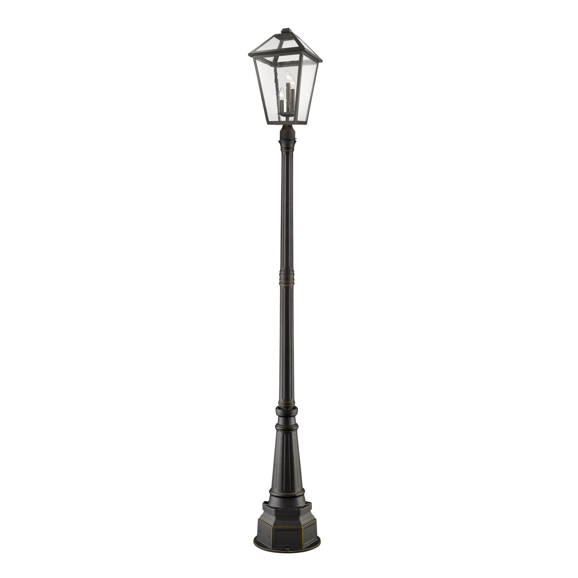 Talbot 104 Inch Tall 3 Light Outdoor Post Lamp by Z-Lite
