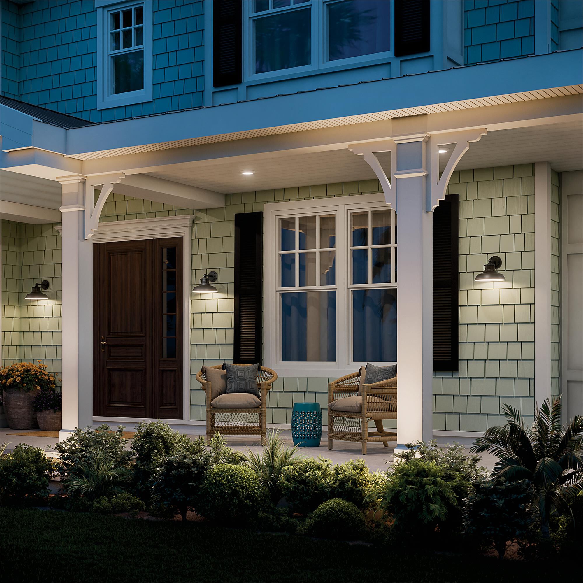 Shown in Textured Black finish and Metal shade