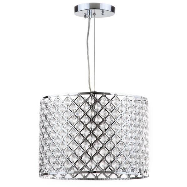 Shown in Chrome finish and Clear glass