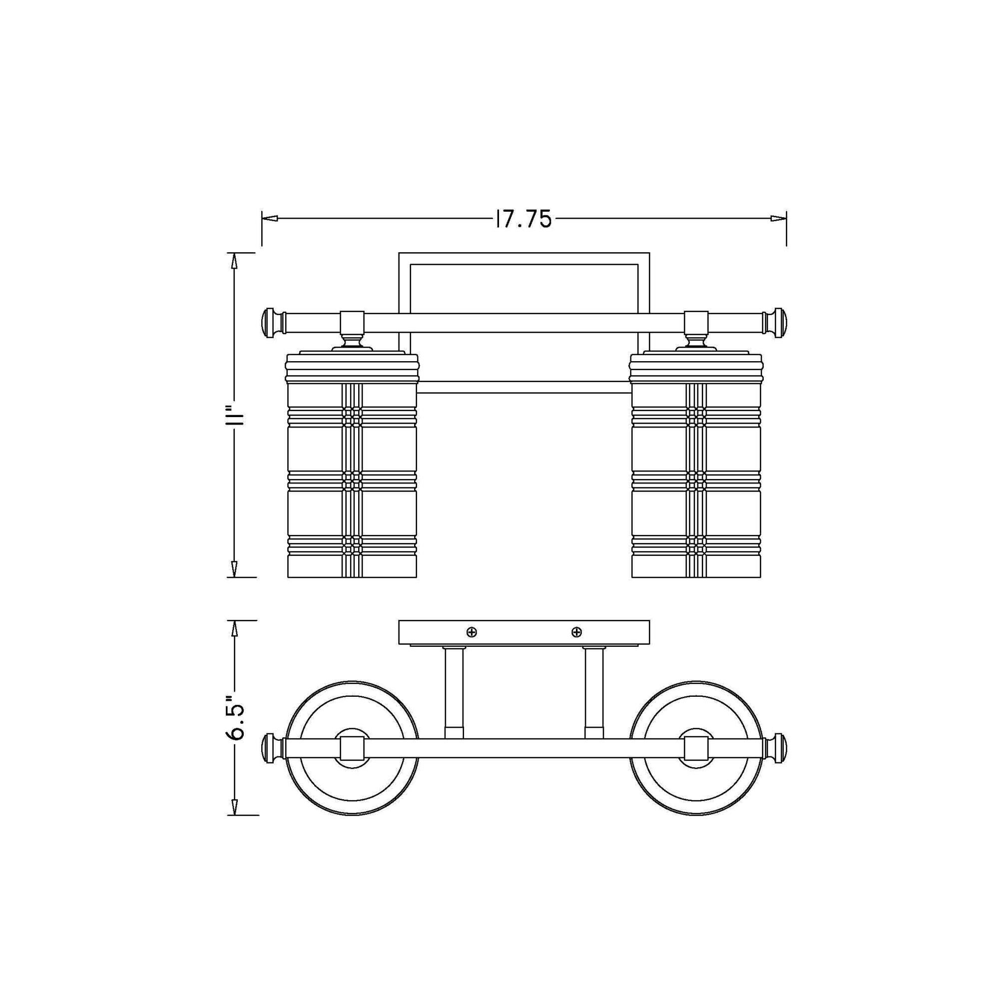 Shown in Polished Nickel finish and Clear glass