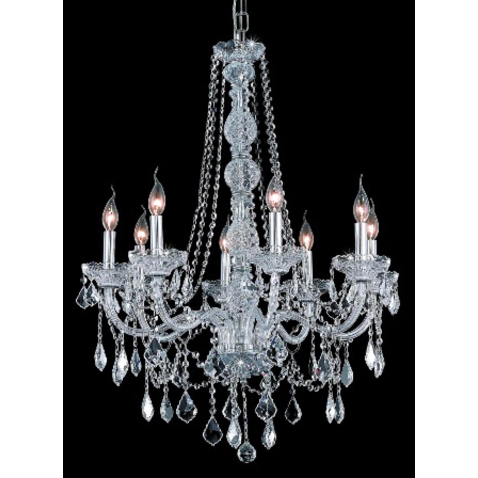 Verona 28 Inch 8 Light Chandelier by Elegant Lighting
