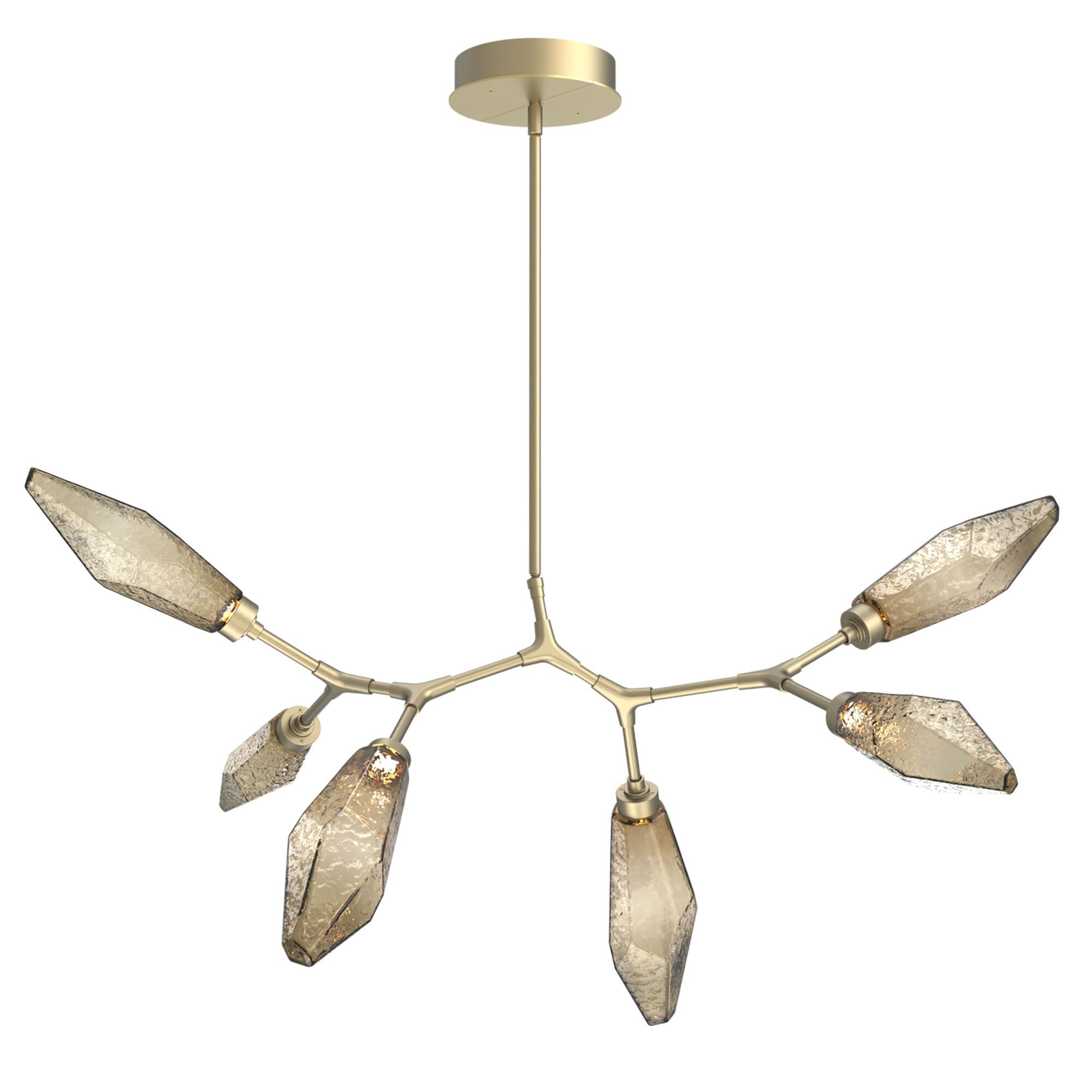 Shown in Gilded Brass finish and Bronze glass