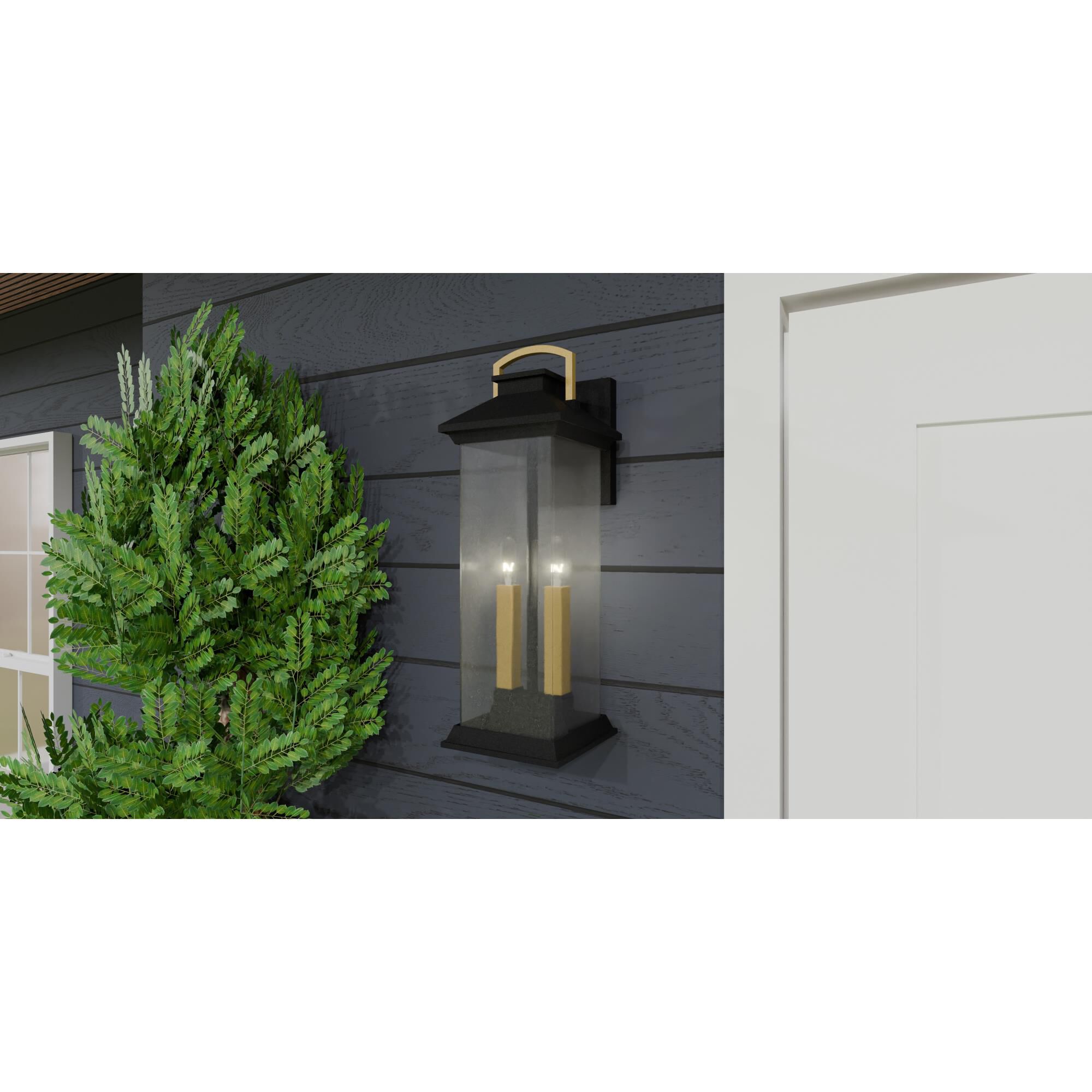 Henderson 6.5 Inch 2 Light Outdoor Wall Light by Quoizel