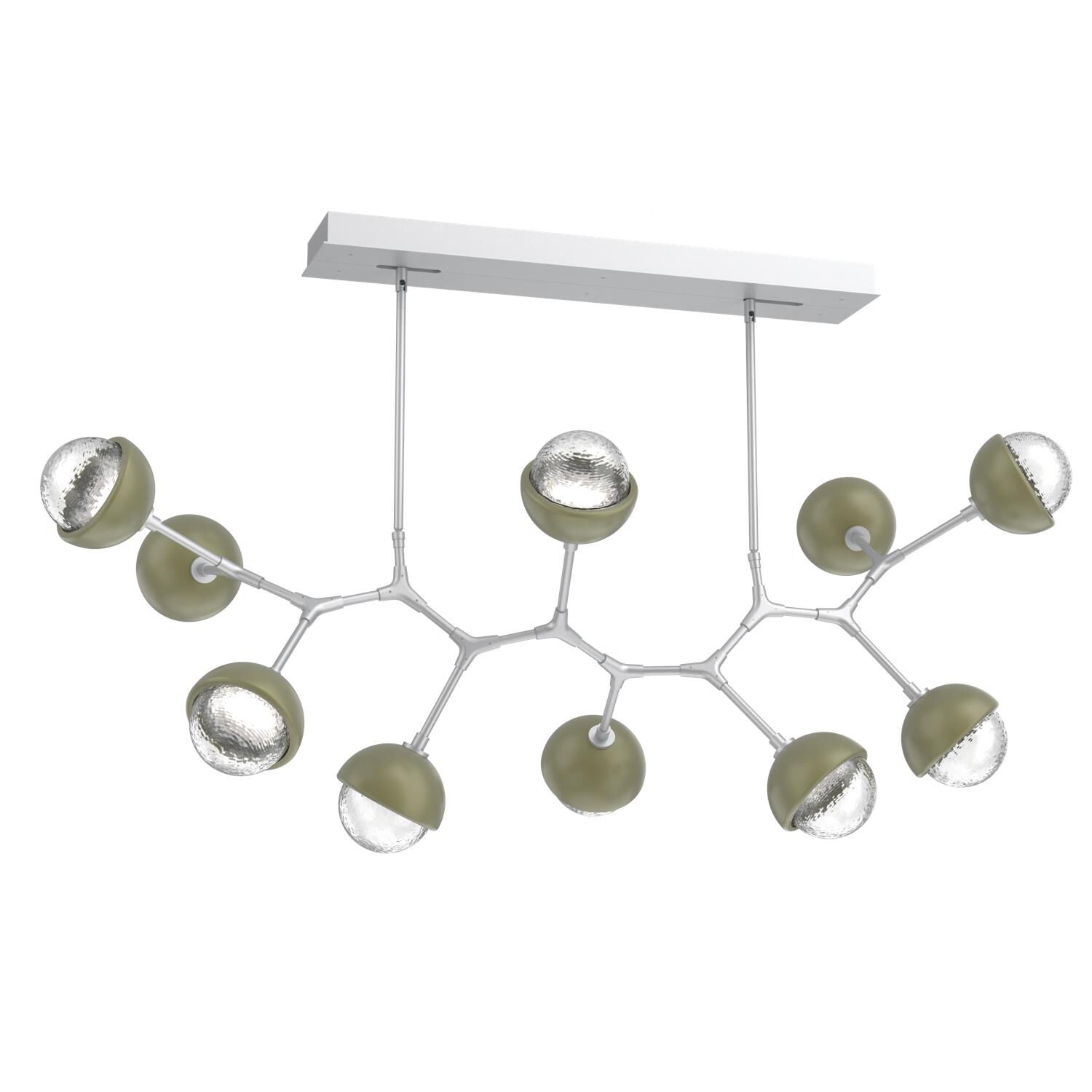 Levi Wilson Cabochon 56 Inch Linear Suspension Light by Hammerton Studio