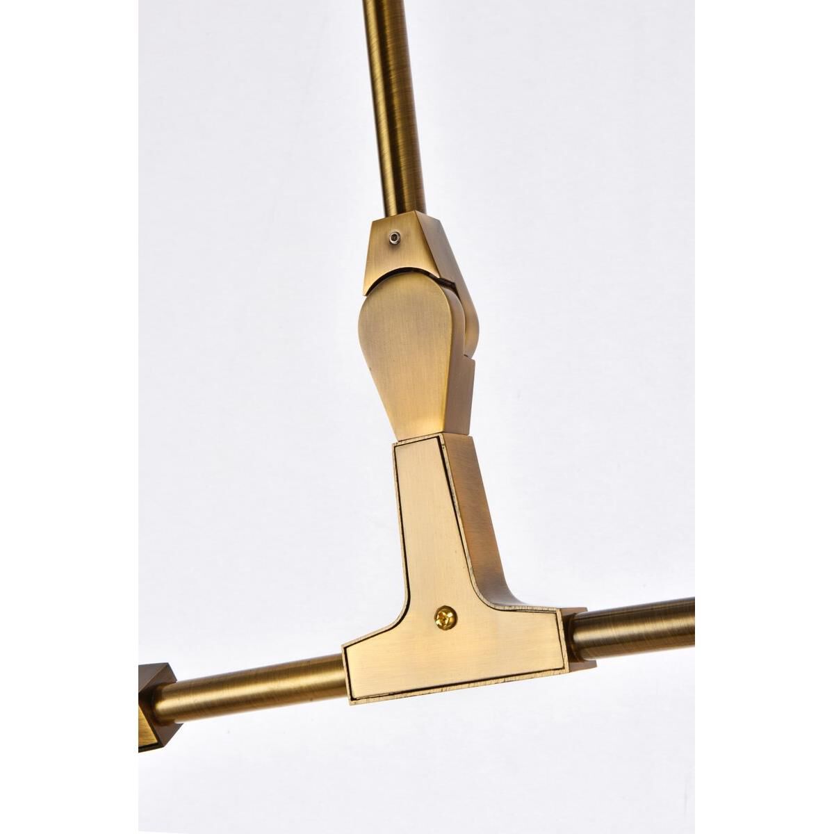 Cavoli 79 Inch 9 Light Linear Suspension Light by Elegant Lighting